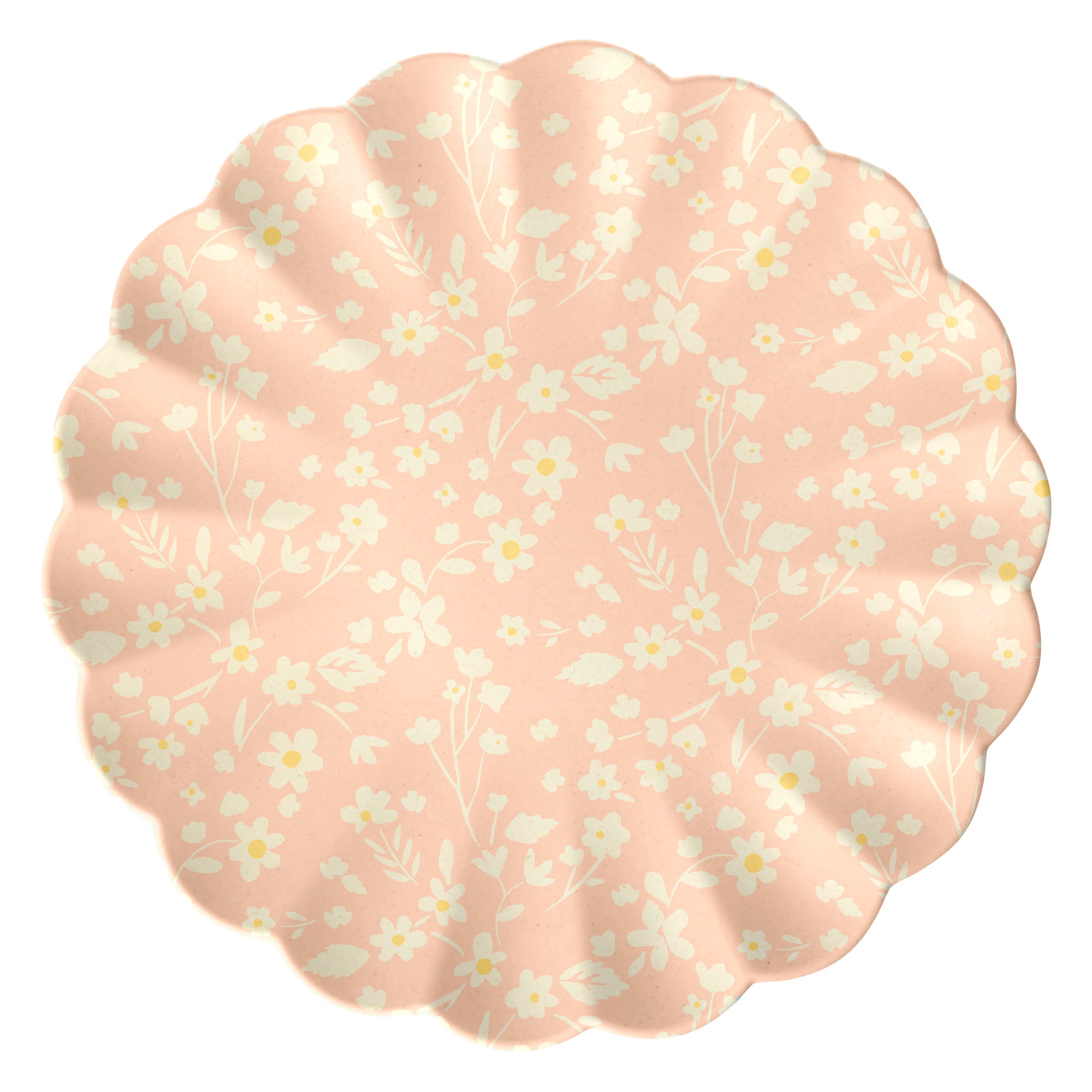 Floral Assorted Bamboo Large Plates. Set of 6 - Image 3