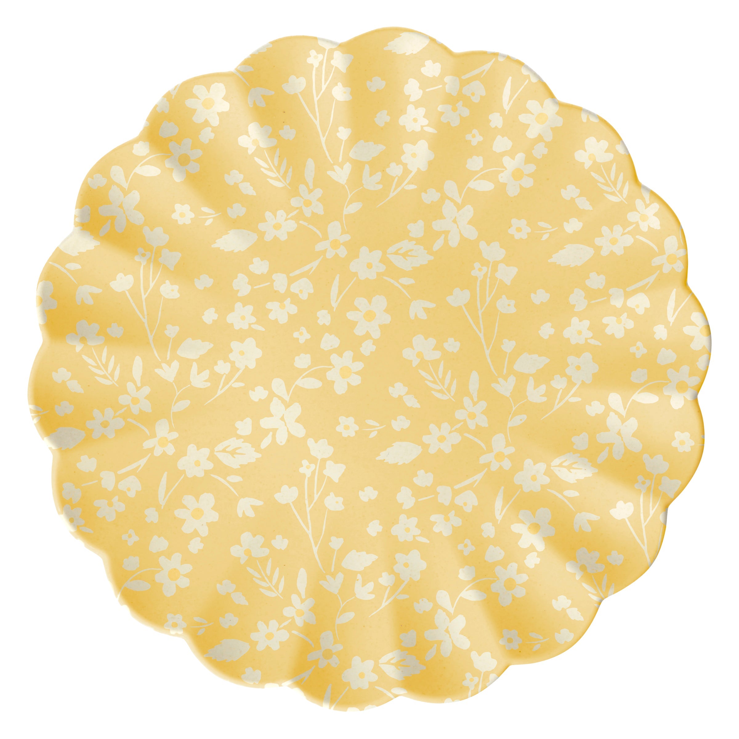 Floral Assorted Bamboo Large Plates. Set of 6 - Image 4