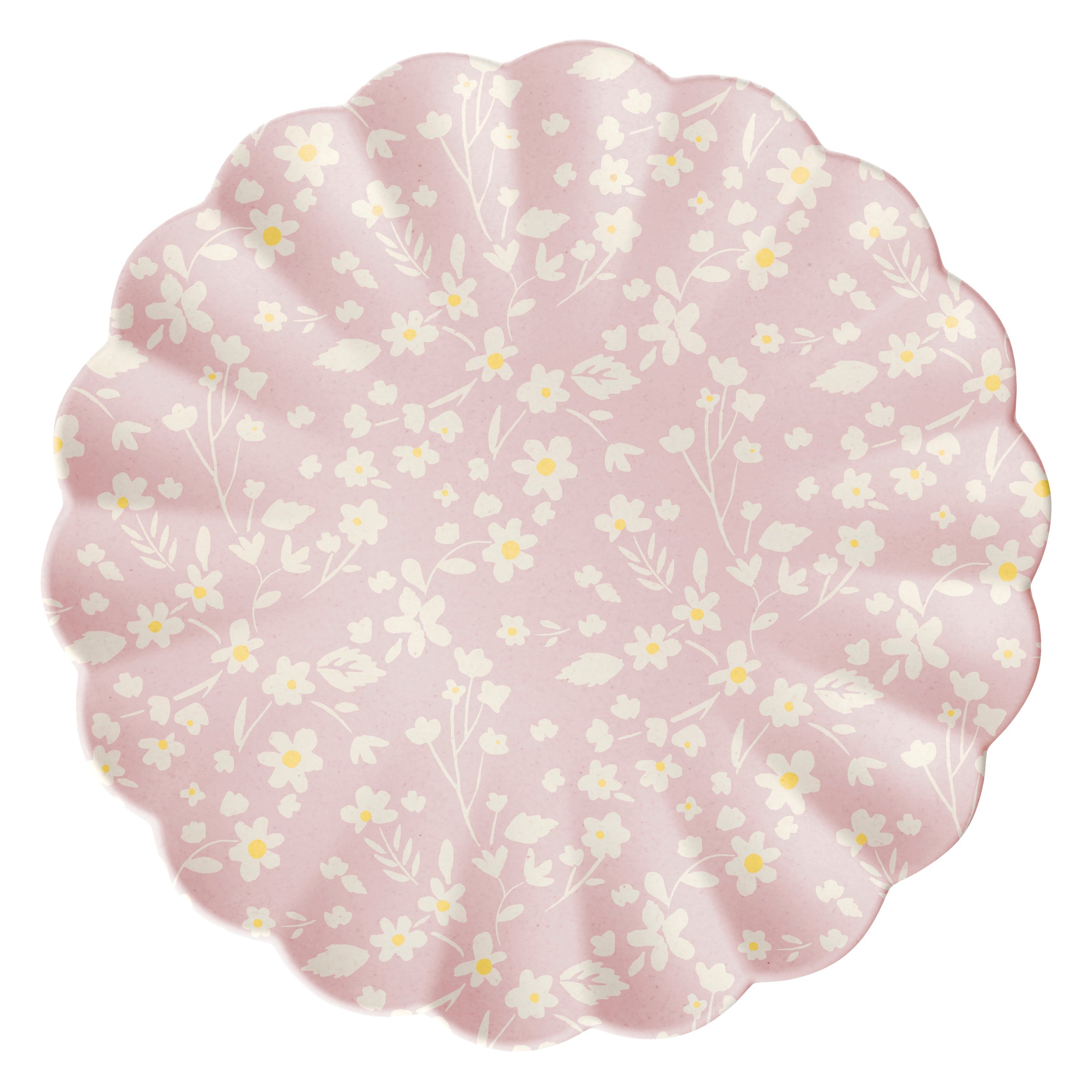 Floral Assorted Bamboo Large Plates. Set of 6 - Image 5