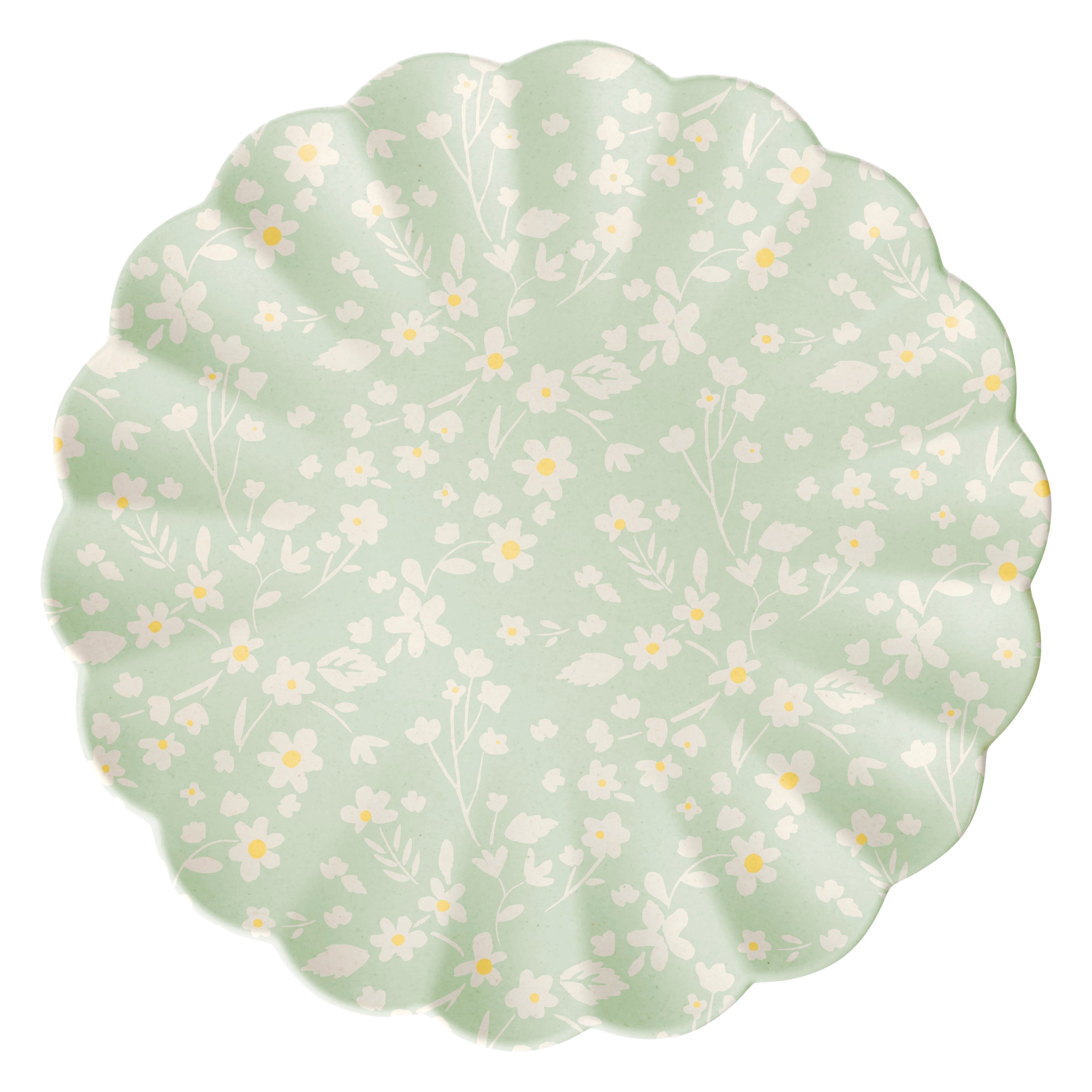 Floral Assorted Bamboo Large Plates. Set of 6 - Image 6