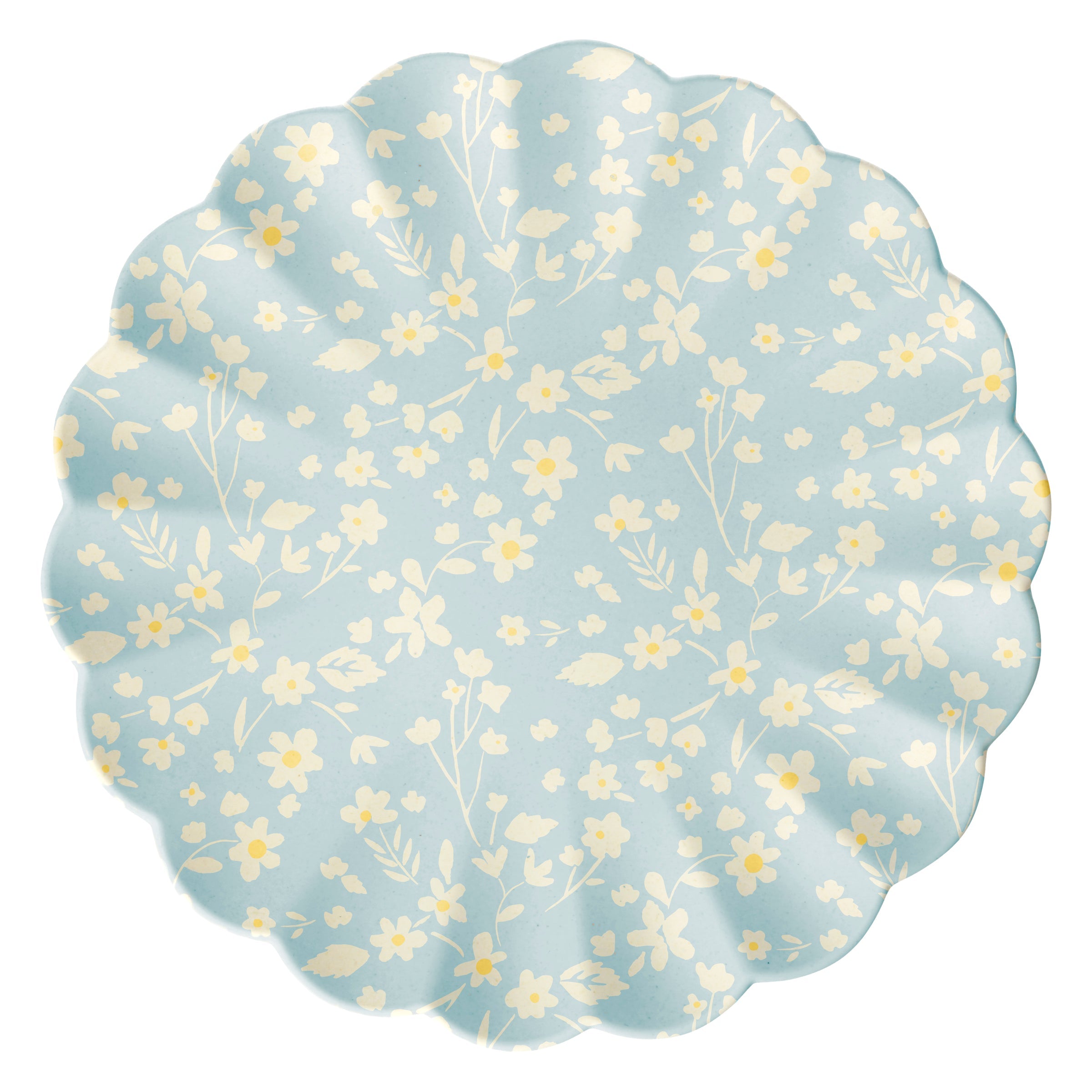 Floral Assorted Bamboo Large Plates. Set of 6 - Image 8