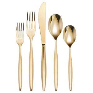 Braga Gold Mirror 20-Piece Flatware Set
