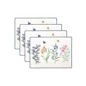 Butterfly Meadow Corkback Placemats. Set of 4