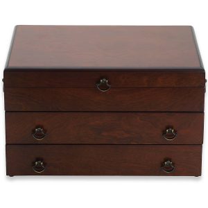 Bristol Grande Mahogany Brown Flatware Chest