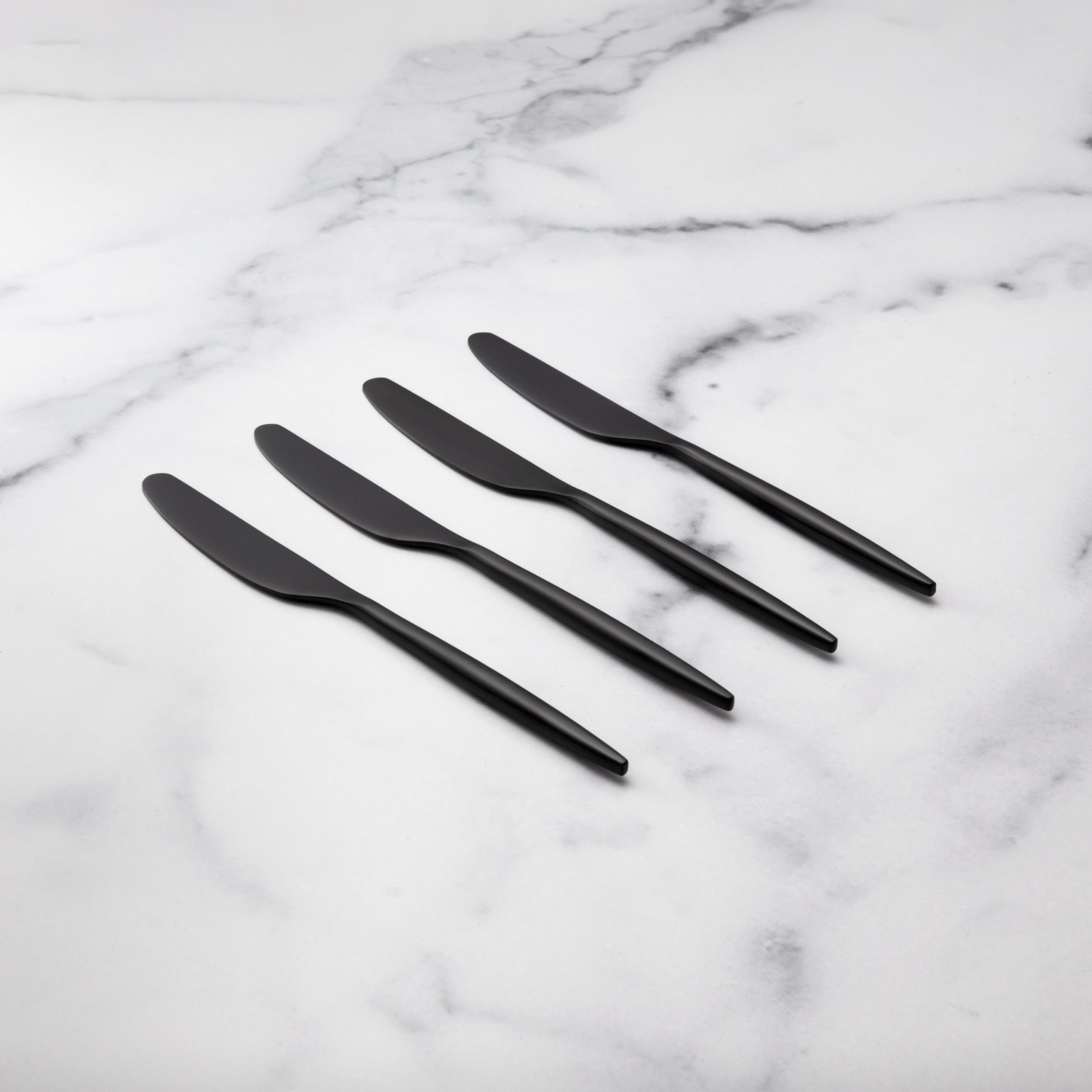 Gaze Black Satin Spreaders. Set of 4 - Image 2