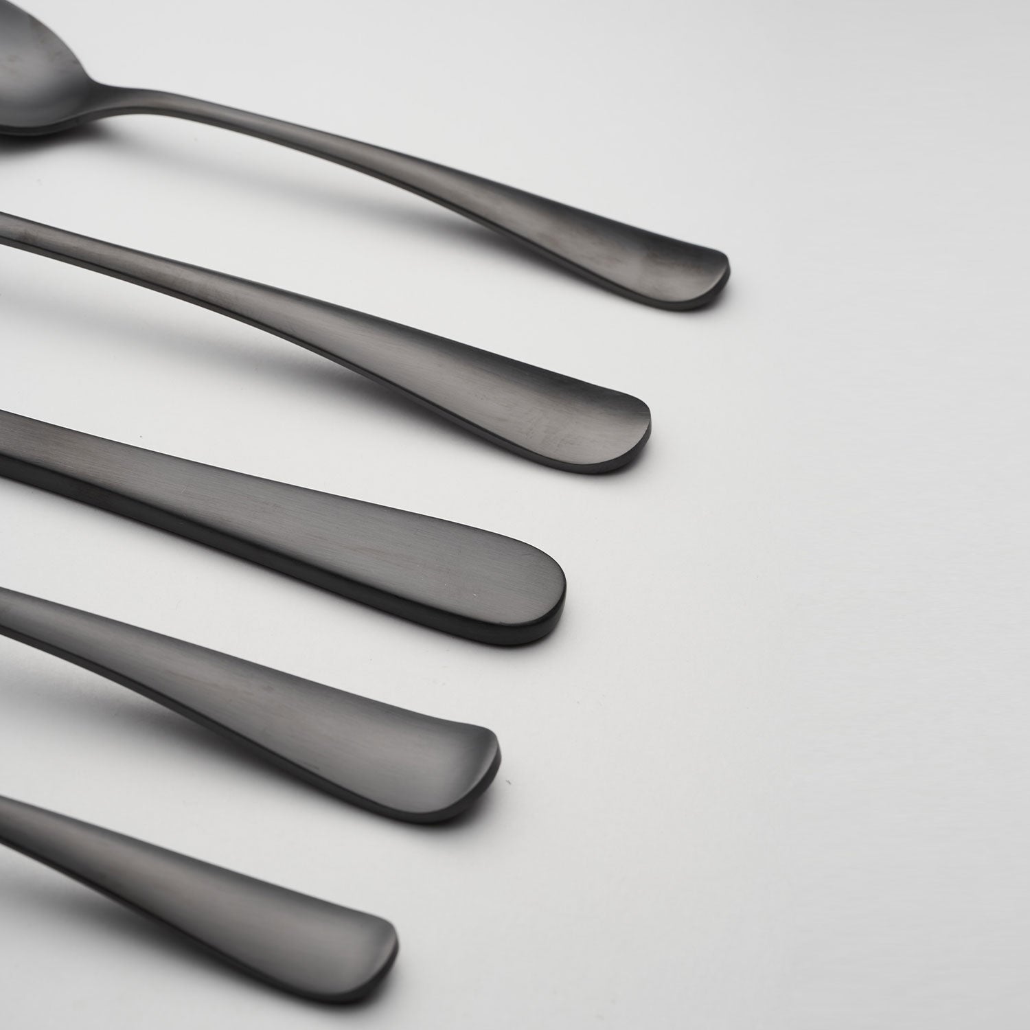 Rhiannon Black Satin 20-Piece Flatware Set - Image 2