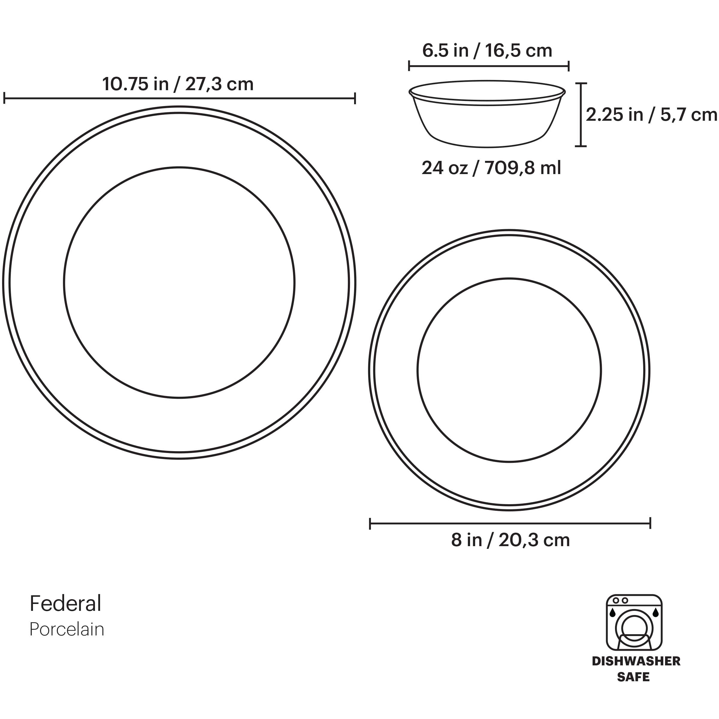 Federal Gold 3-Piece Place Setting - Image 3