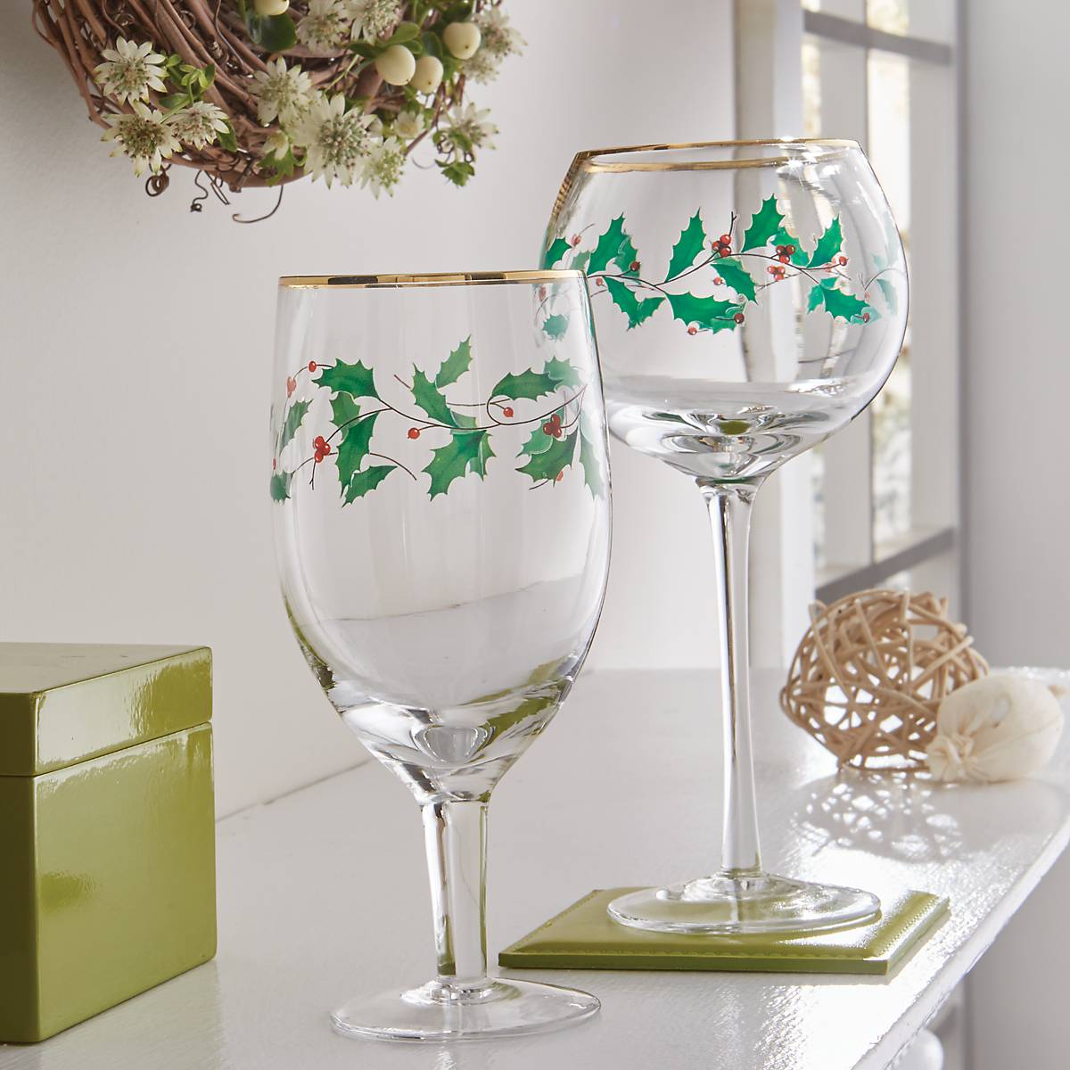 Holiday Balloon Glasses. Set of 4 - Image 10