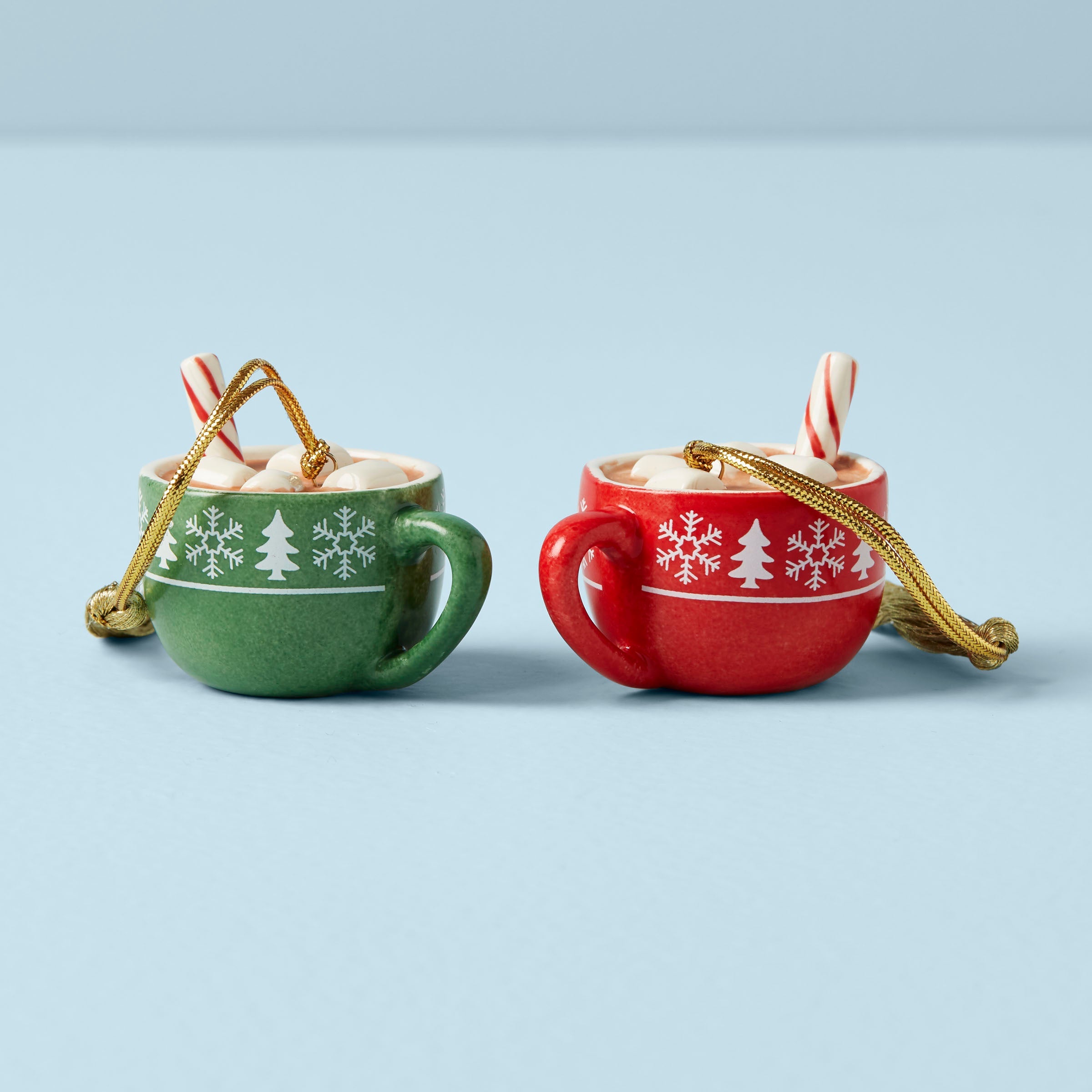Personalized Forever Friends Hot Cocoa 2-Piece Ornament Set - Image 2