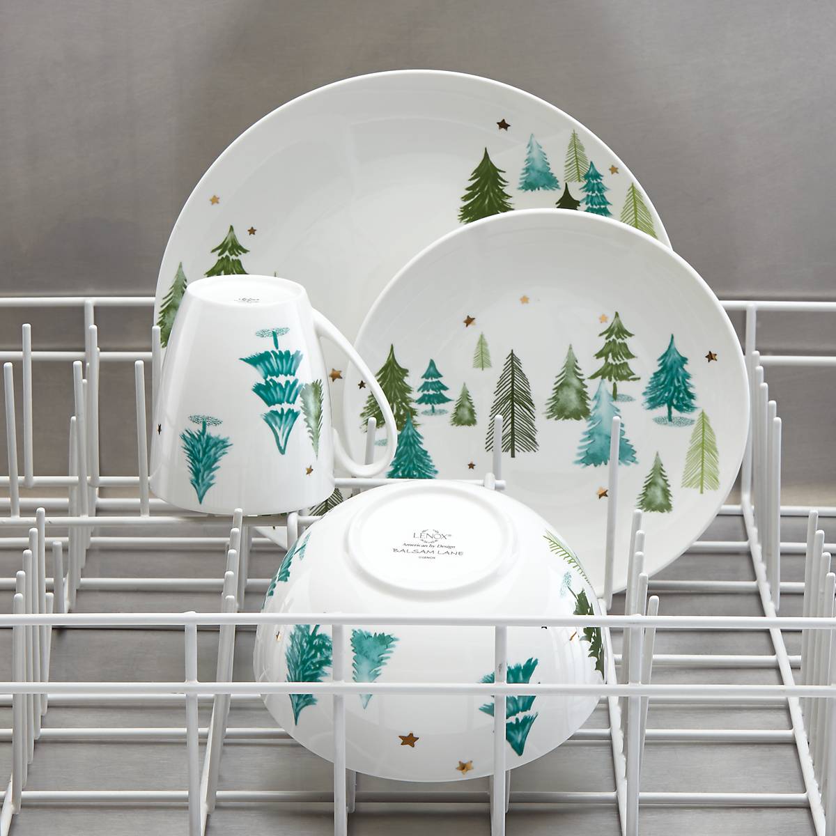 Balsam Lane Dinner Plates. Set of 4 - Image 5