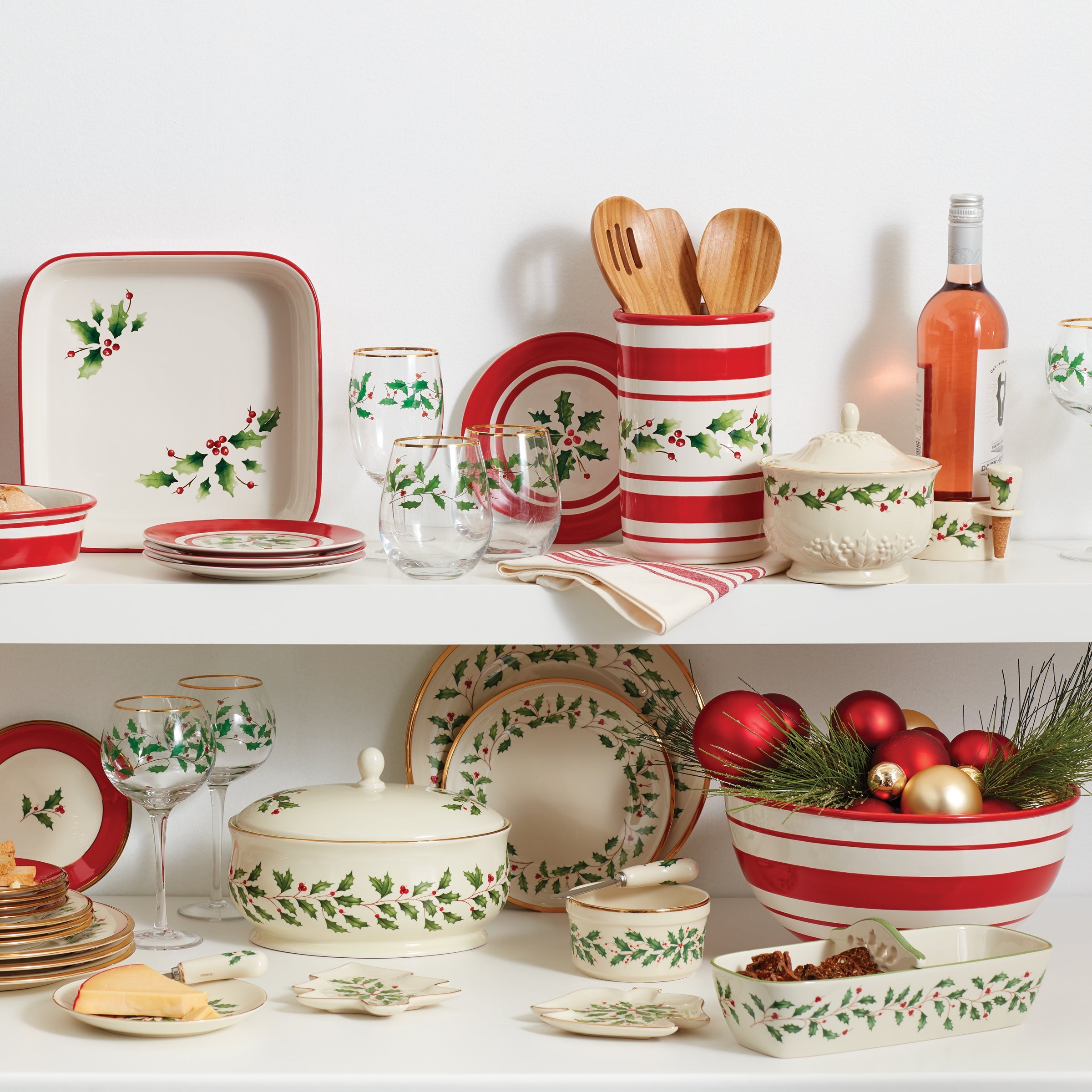 Holiday Stemless Wine Glasses. Set of 4 - Image 5