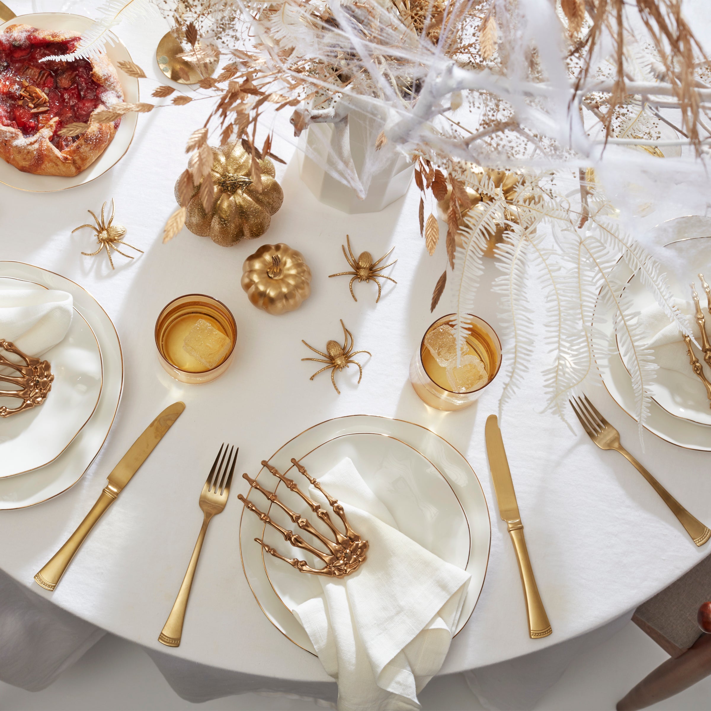 Blue Bay White 12-Piece Dinnerware Set - Image 6