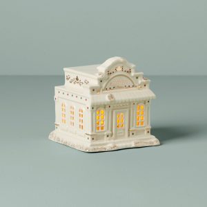 Mistletoe Park Ice Cream Parlor Lit Figurine