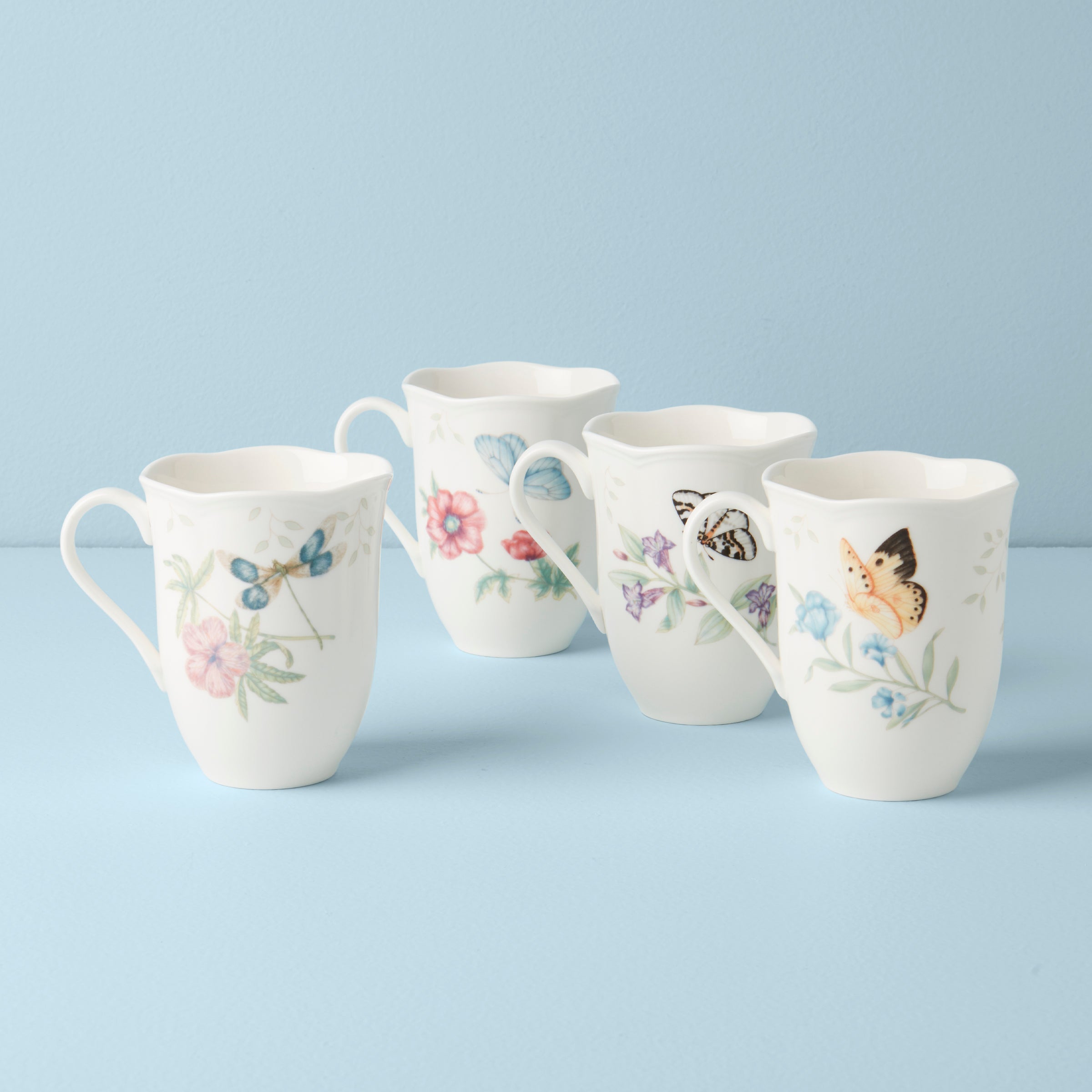 Butterfly Meadow Mugs. Set of 4 - Image 2