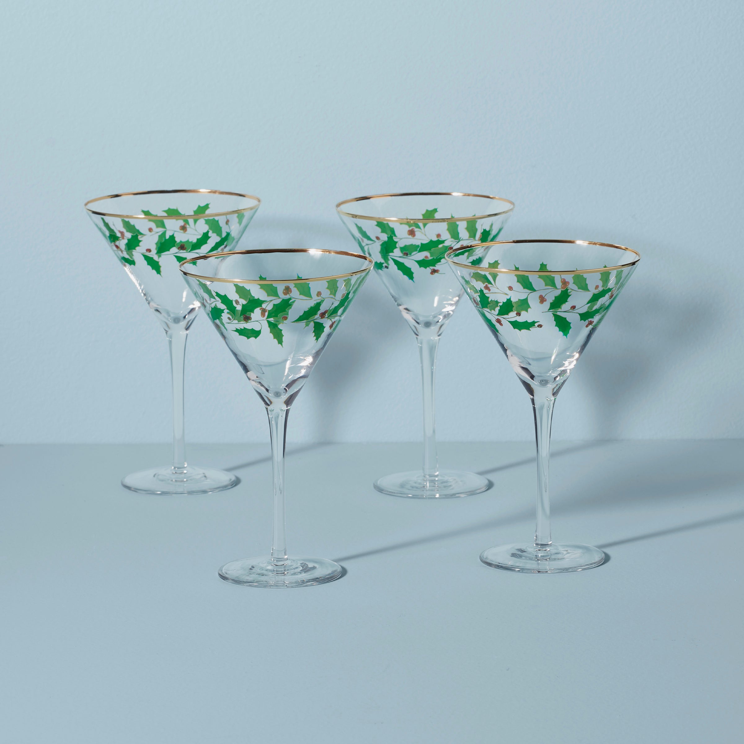 Holiday Martini Glasses. Set of 4 - Image 2