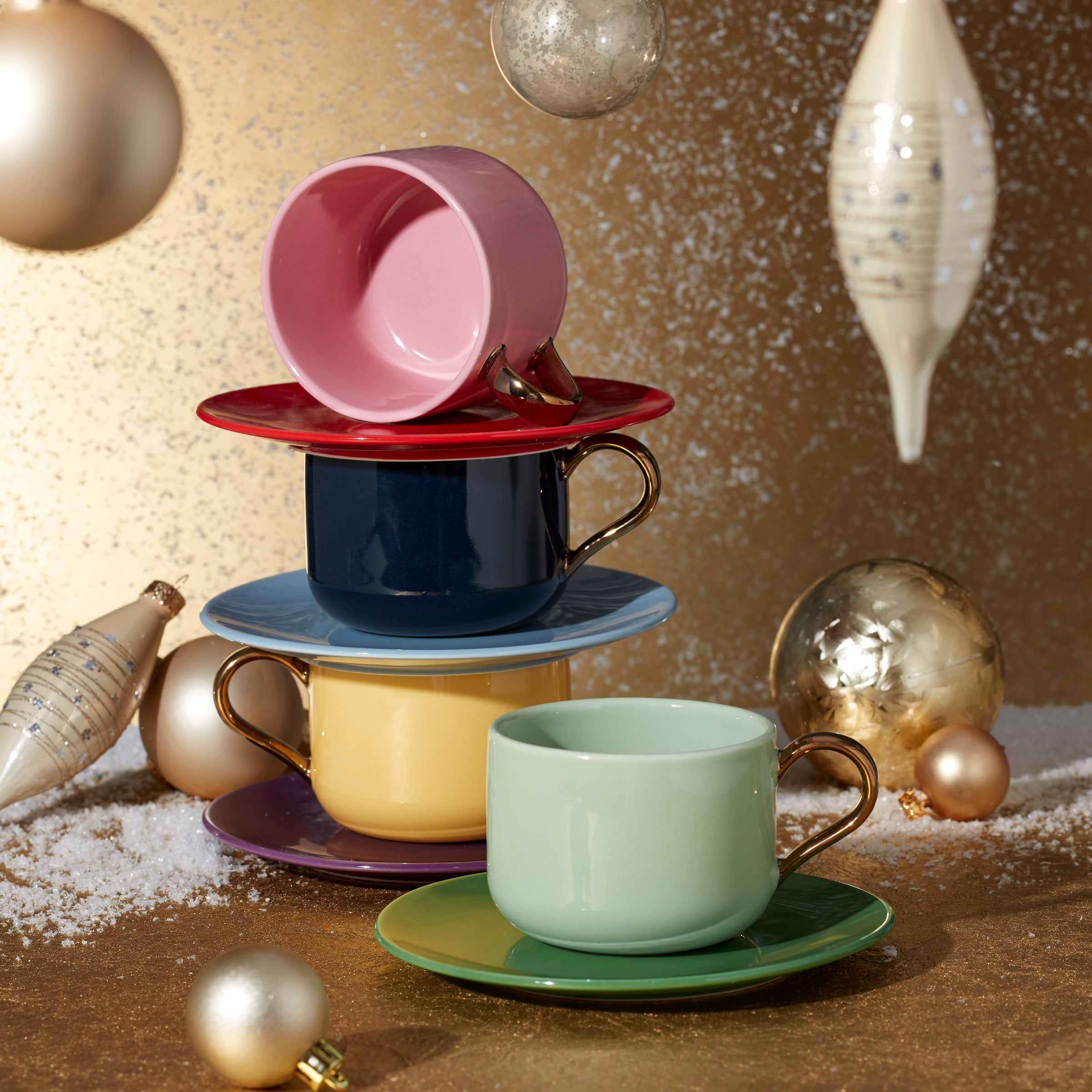 Make It Pop 8-Piece Cup & Saucer Set - Image 2