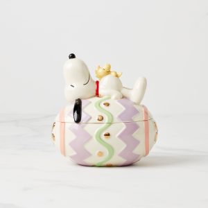 Snoopy Easter Covered Candy Dish