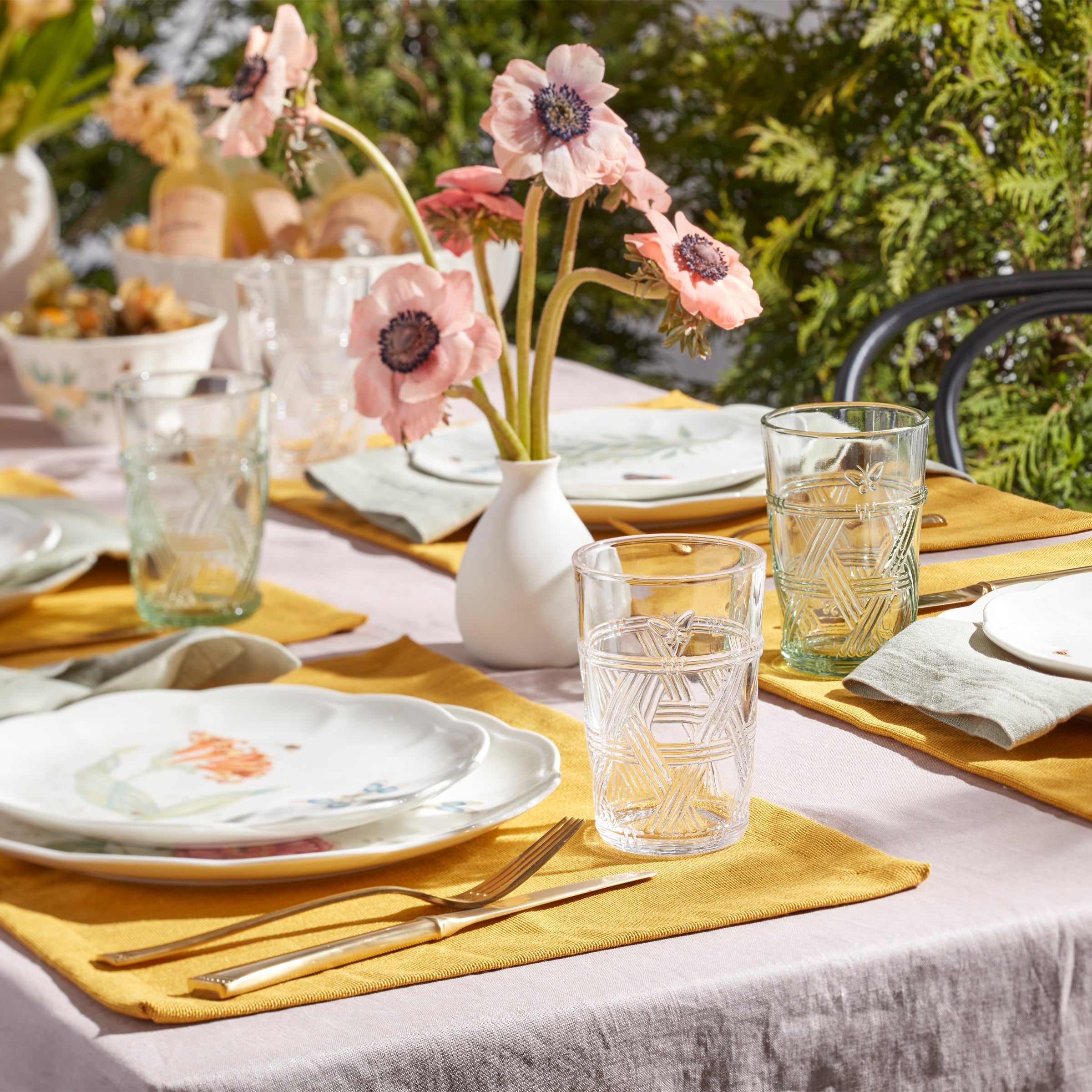 Butterfly Meadow Clear Tall Glasses. Set of 4 - Image 3