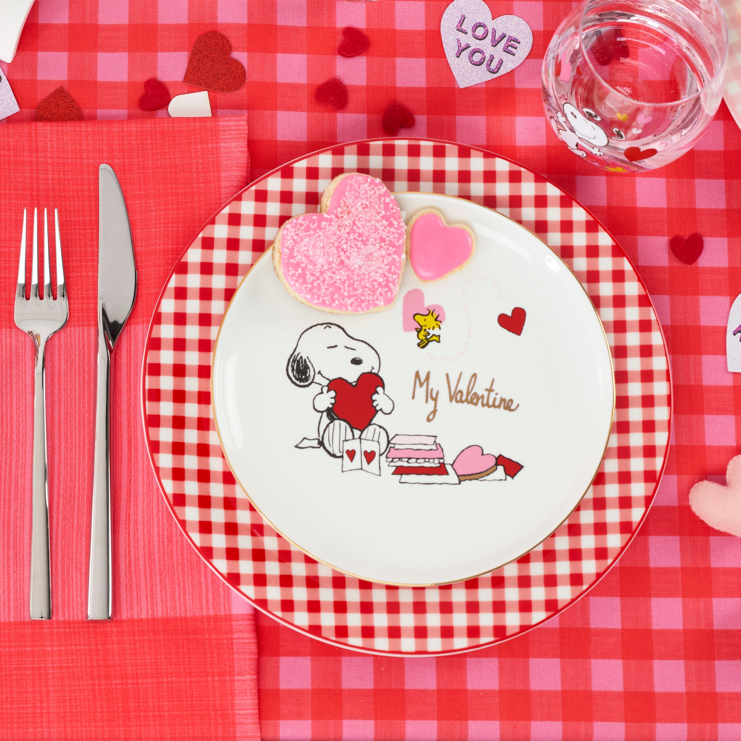 Snoopy Valentine's Day Accent Plates. Set of 4 - Image 8