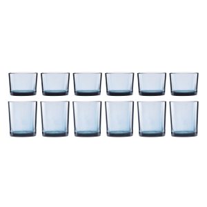 Stackables Blue Drinkware. Set Of 12