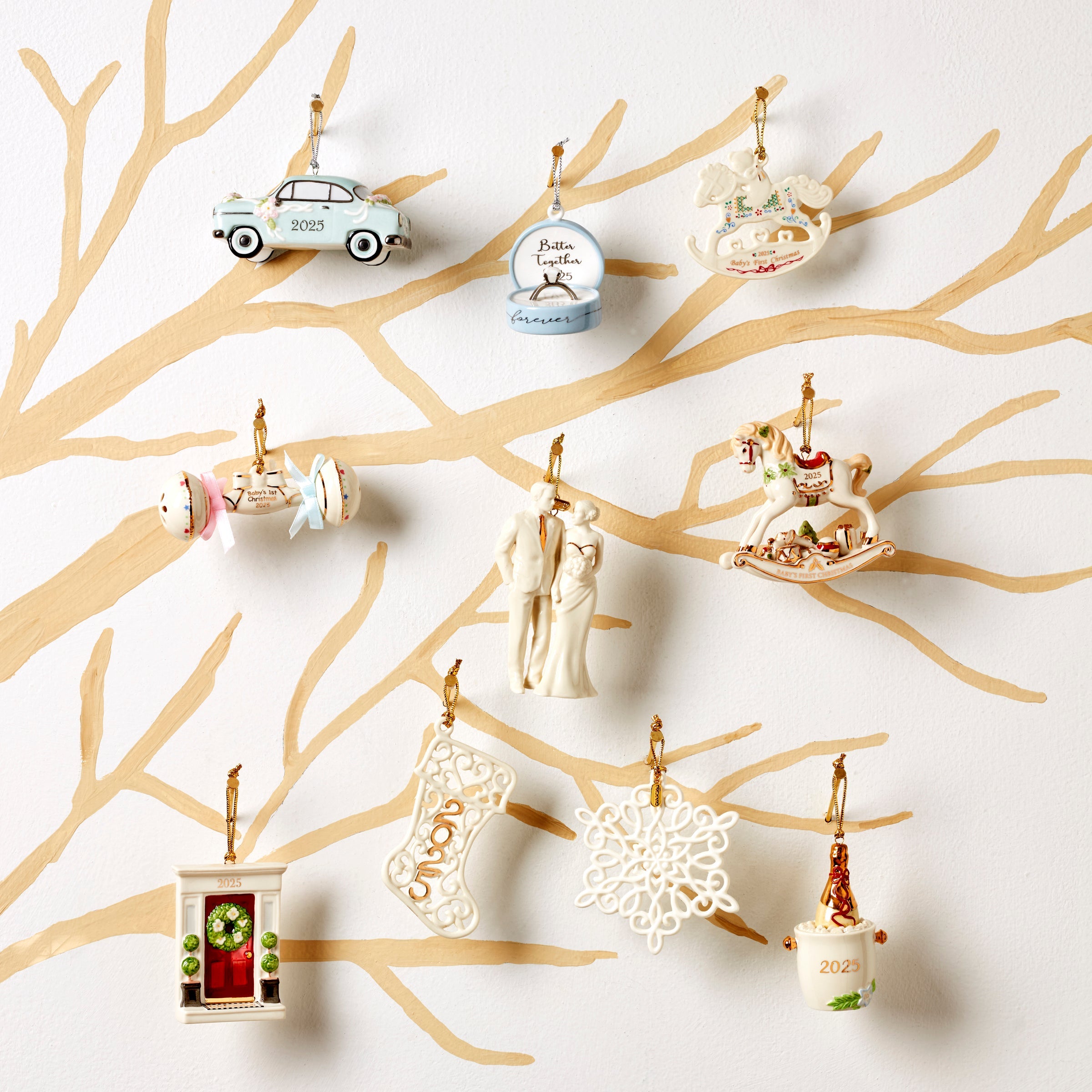2025 Baby's 1st Christmas Rattle Ornament - Image 2