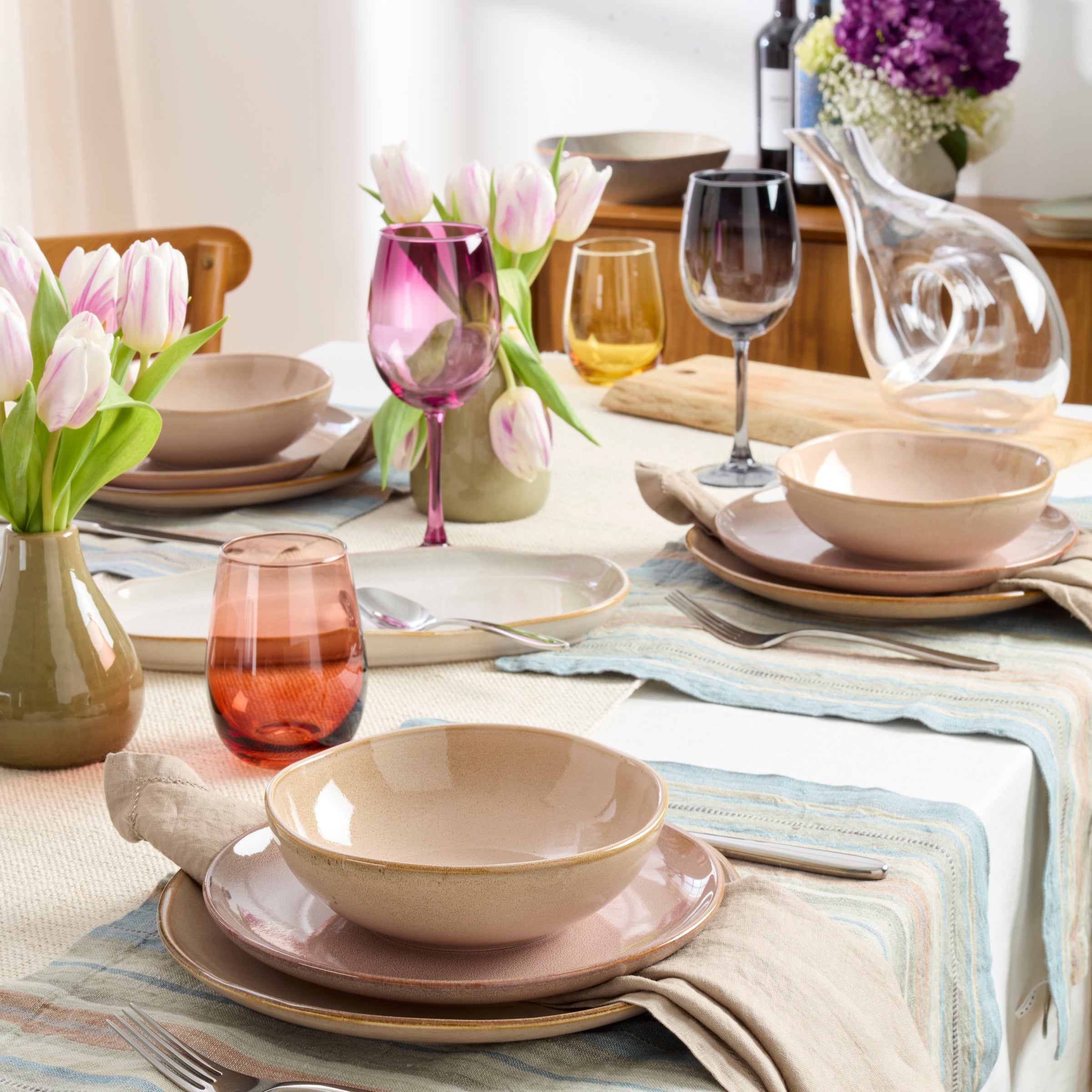 Golden Hour All-Purpose Wine Glasses. Set of 4 - Image 3