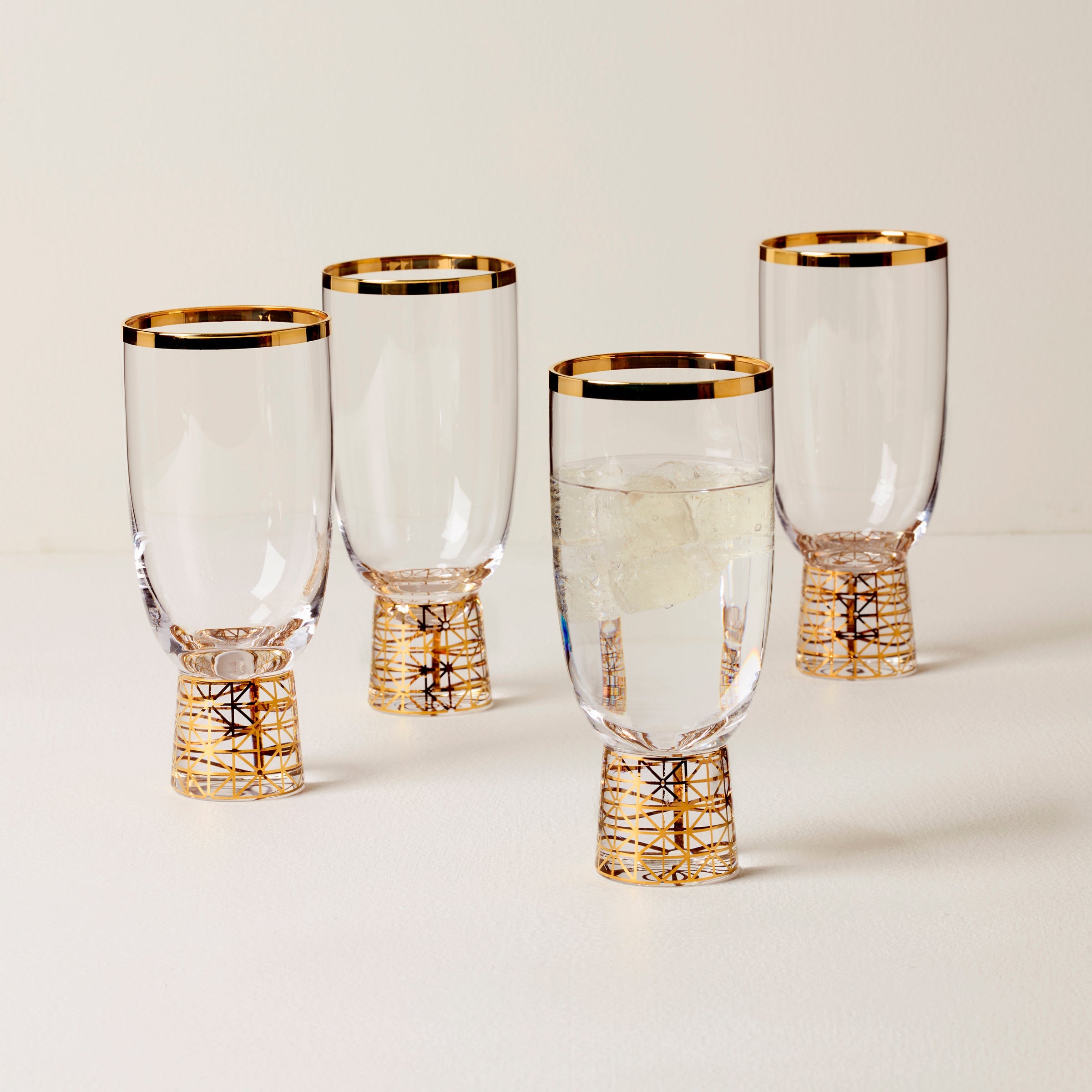 Tuscany Classics Gold Frost All-Purpose Glasses. Set Of 4 - Image 2