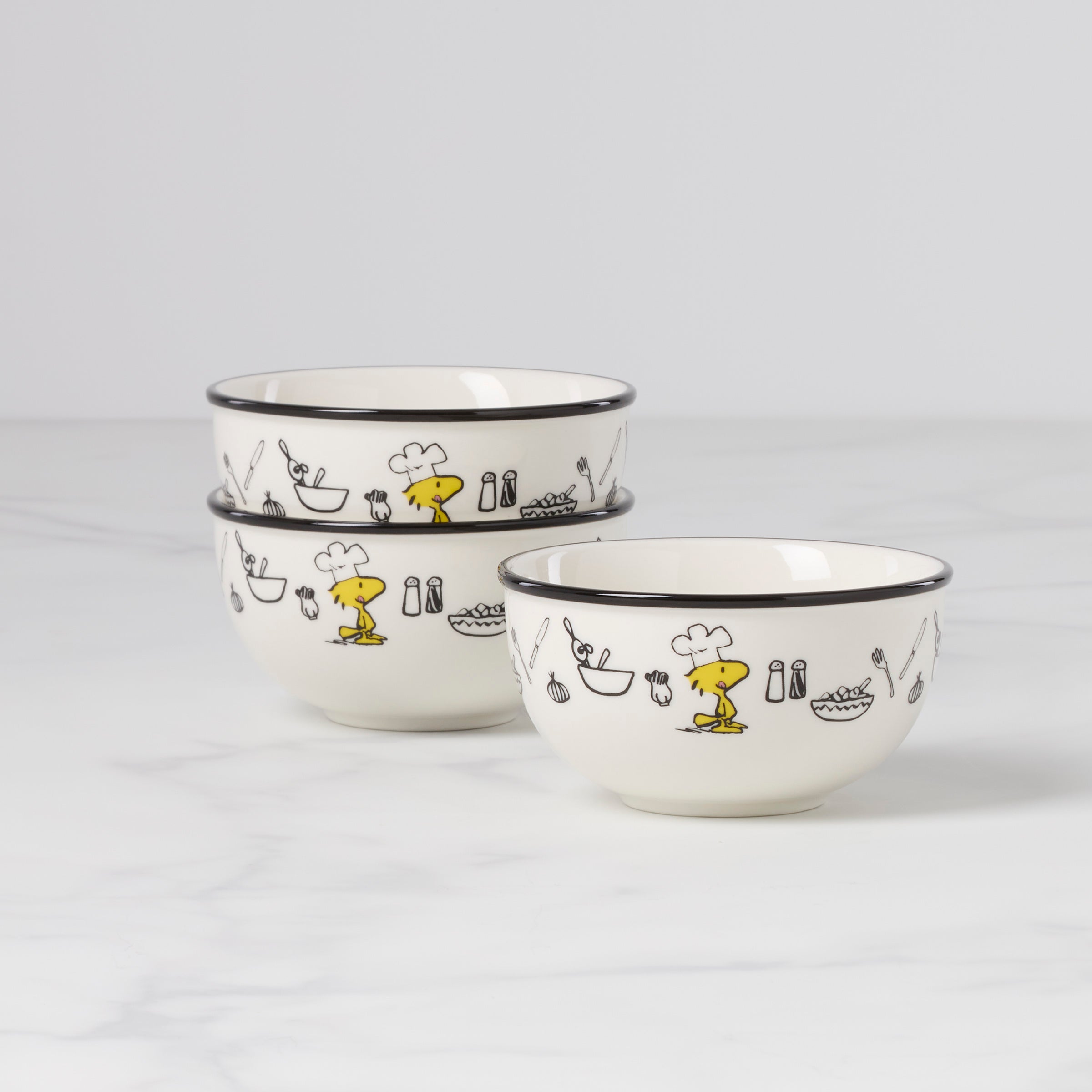 Chef Snoopy Mini Bowls. Set of 3 - Image 2
