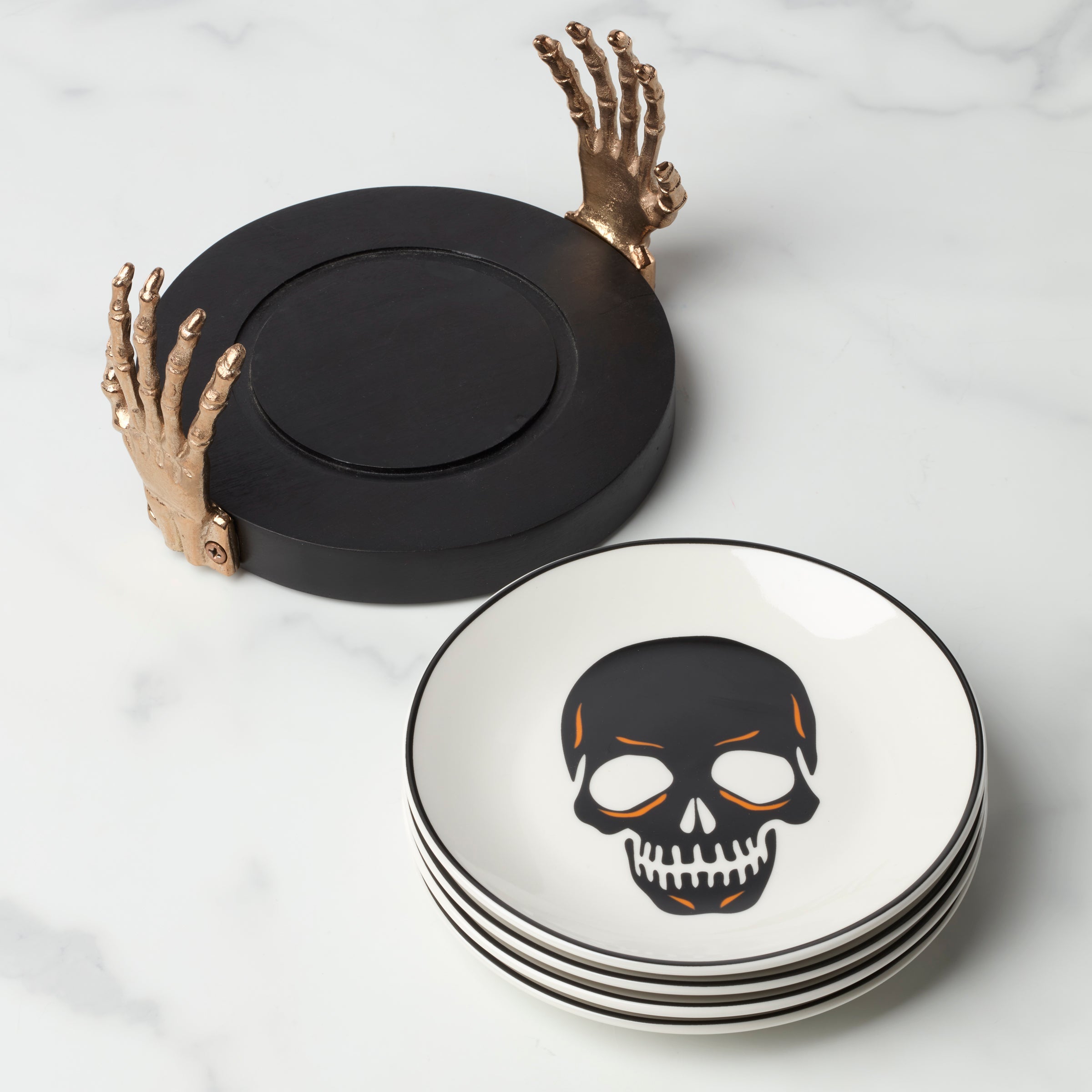 Vintro Halloween Tidbit Plates. Set of 4 - Image 4