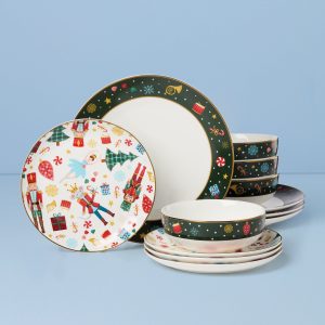 Nutcracker Ballet 12-Piece Dinnerware Set