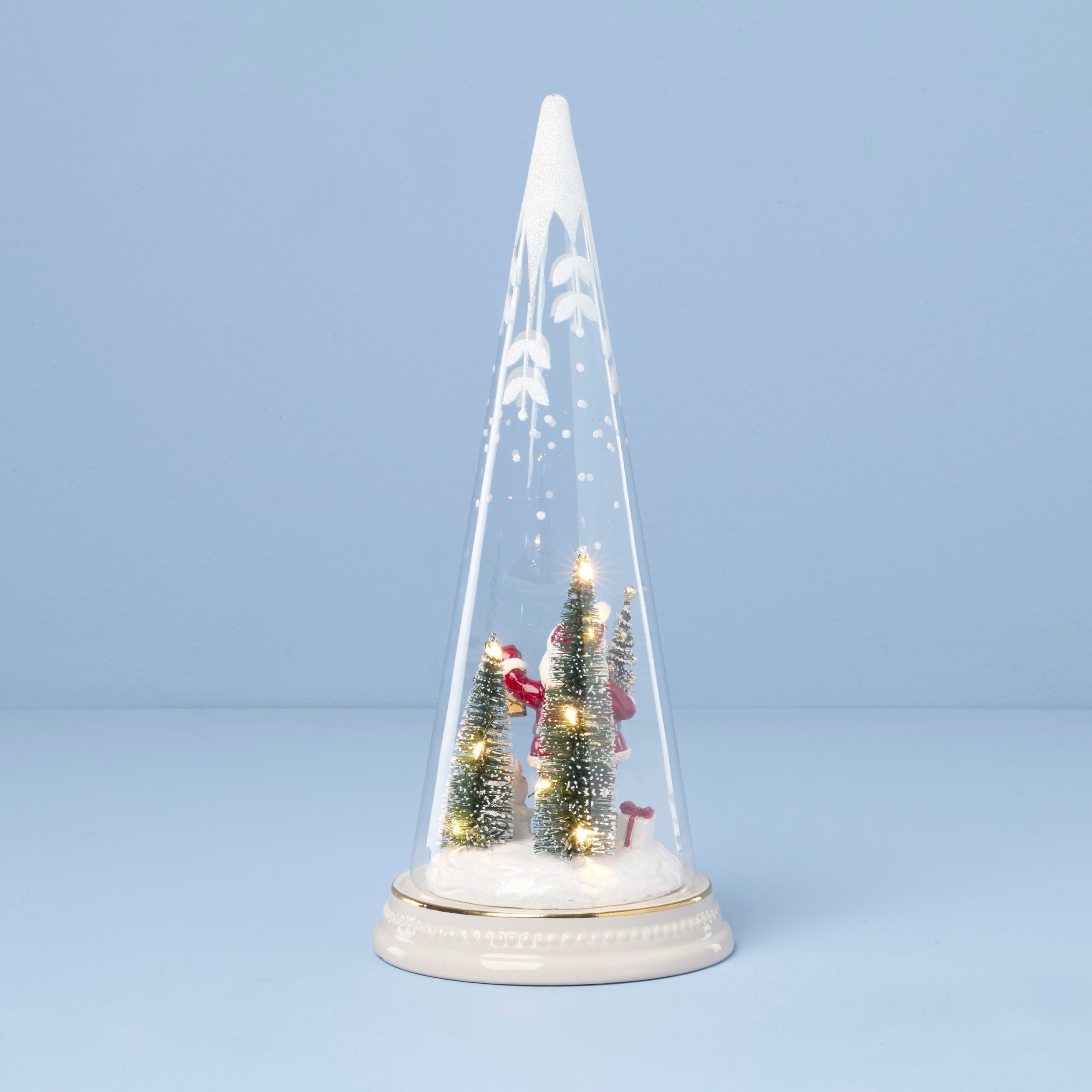 Merry & Magical Lit Santa With Lantern Figurine - Image 3