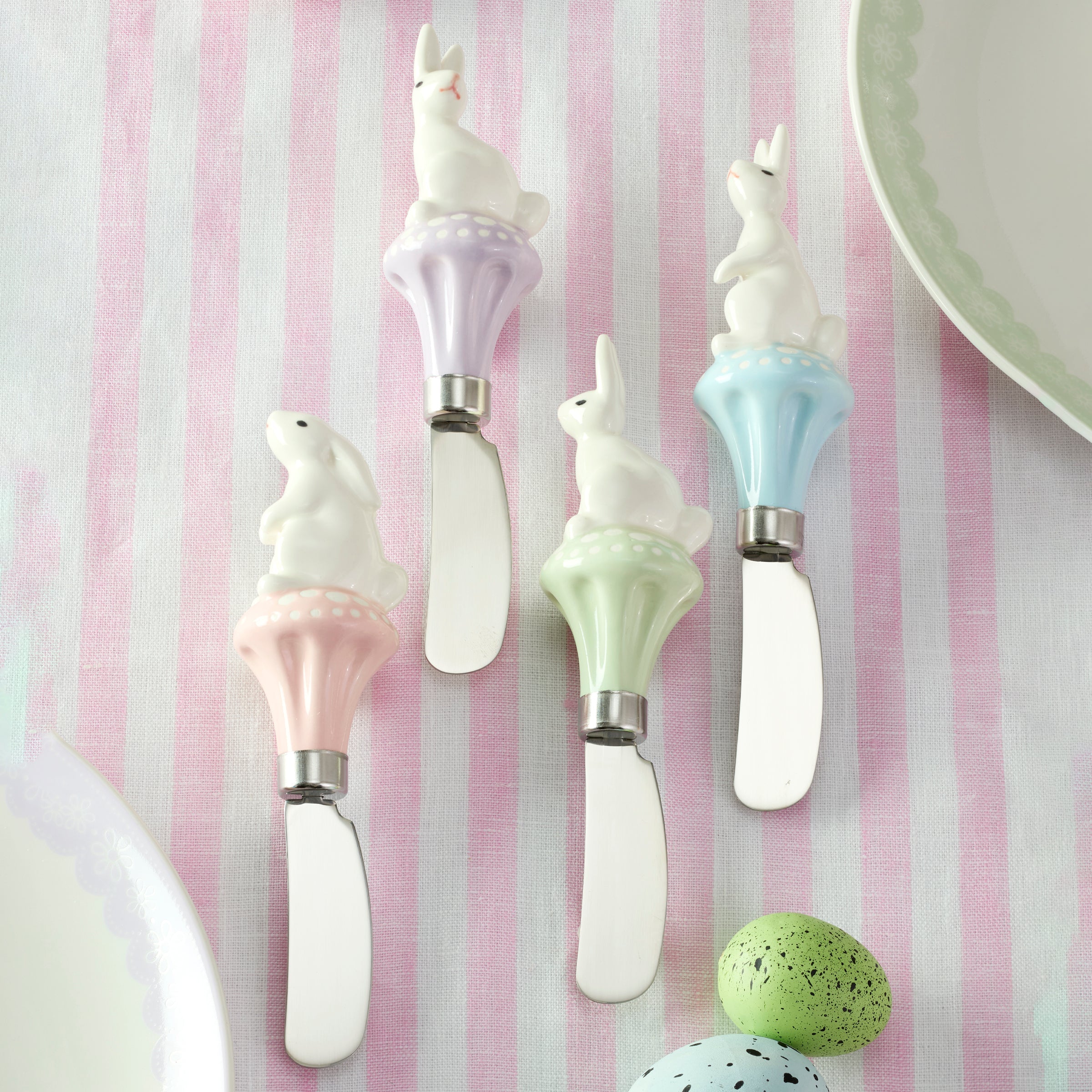 Bunny Hop Cheese Spreaders. Set of 4 - Image 2