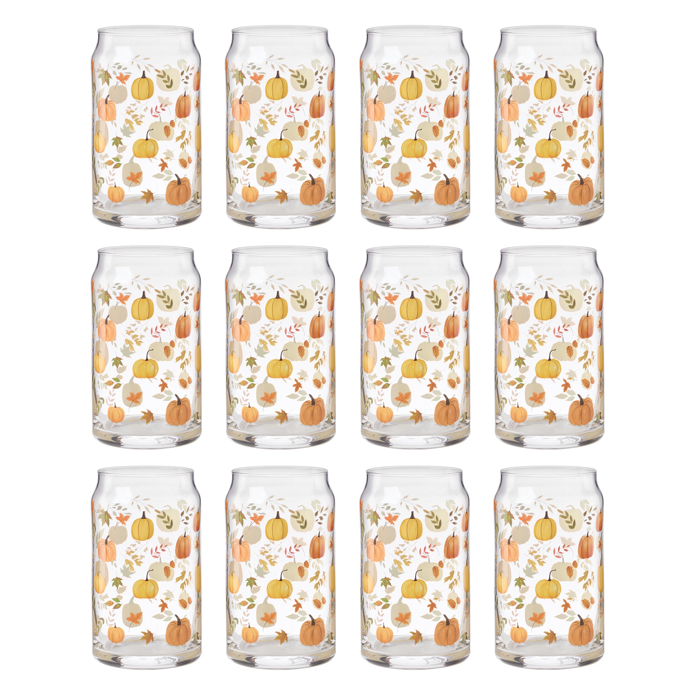 Harvest Can Cooler Glasses. Set of 12