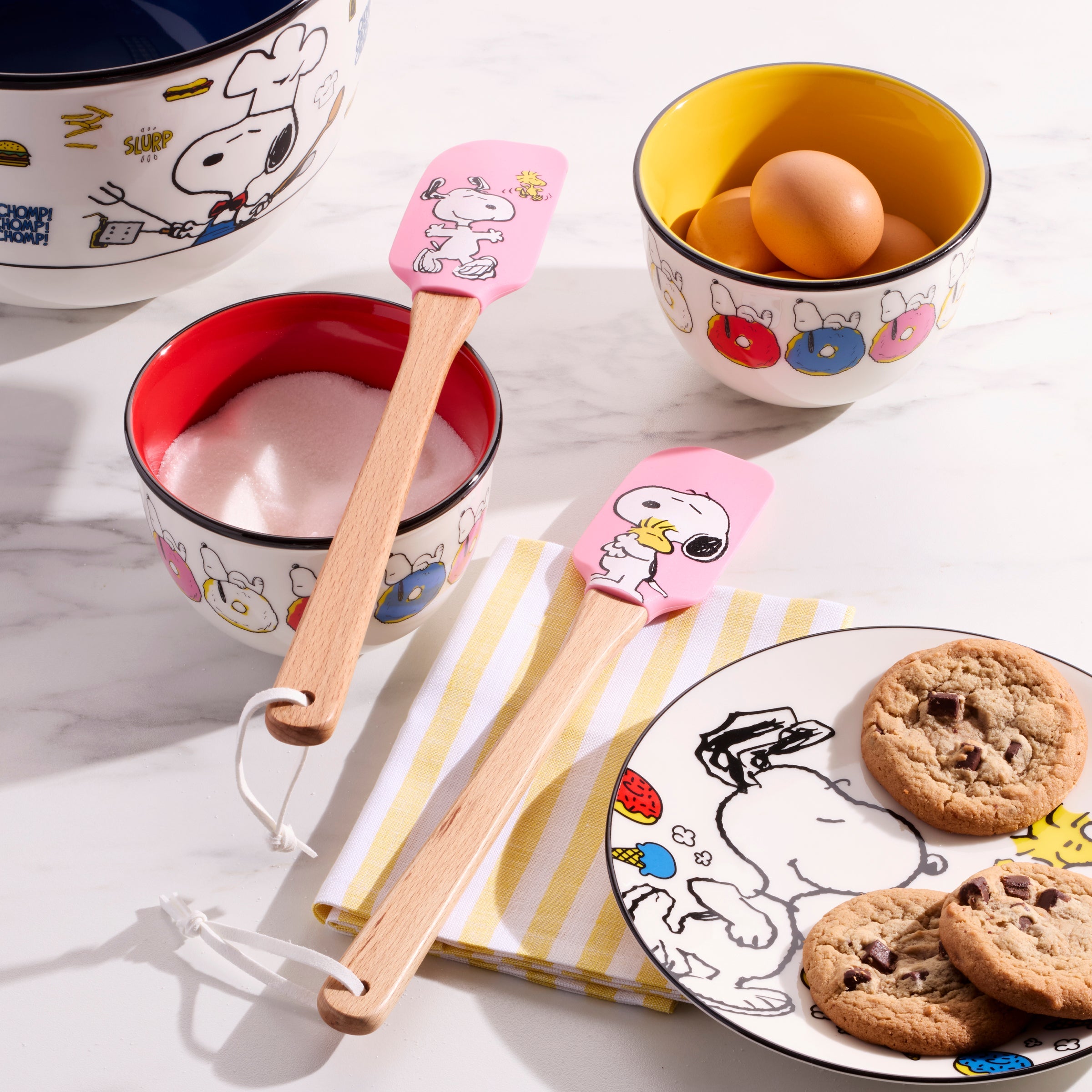 Chef Snoopy Pink Spatulas. Set of 2 - Image 2