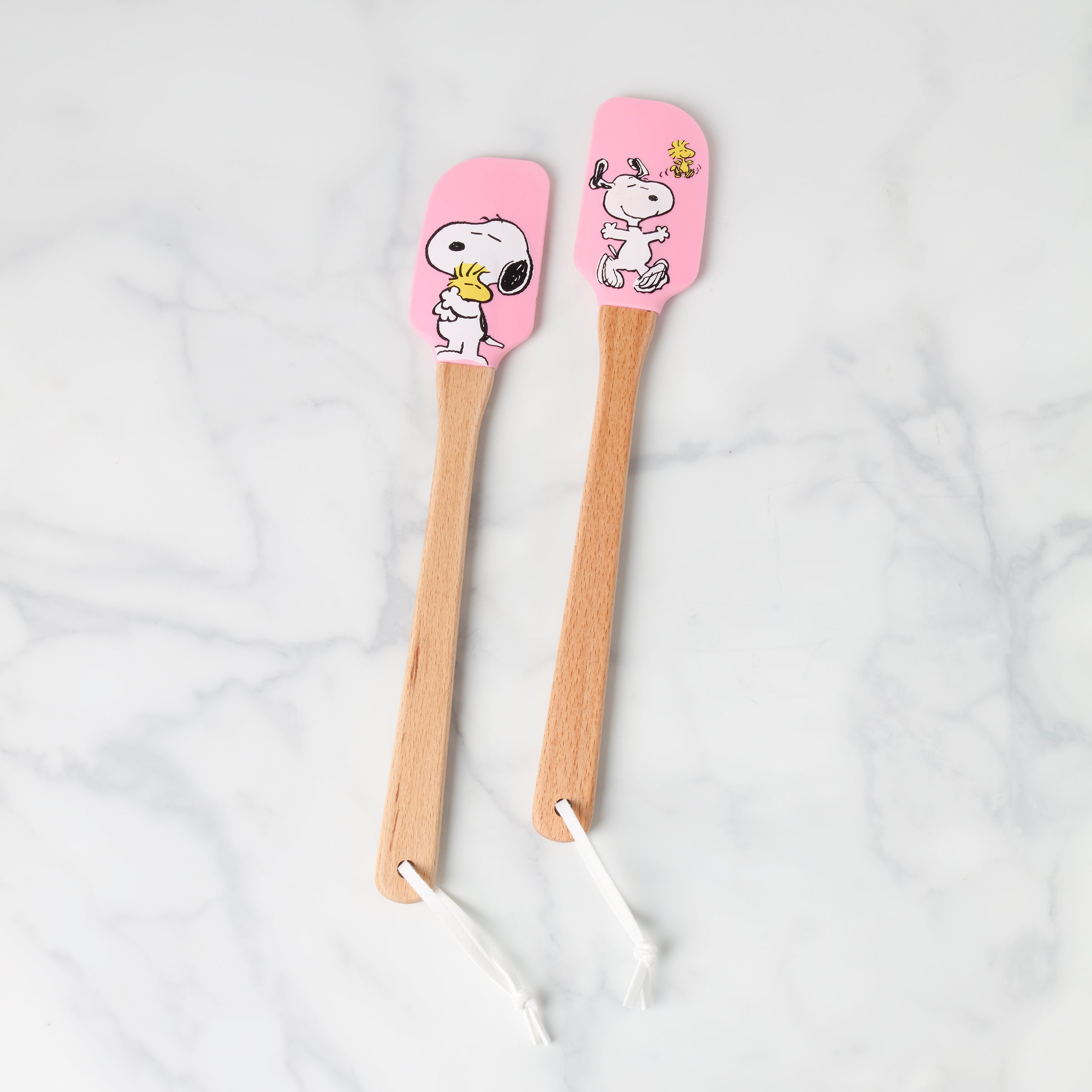 Chef Snoopy Pink Spatulas. Set of 2