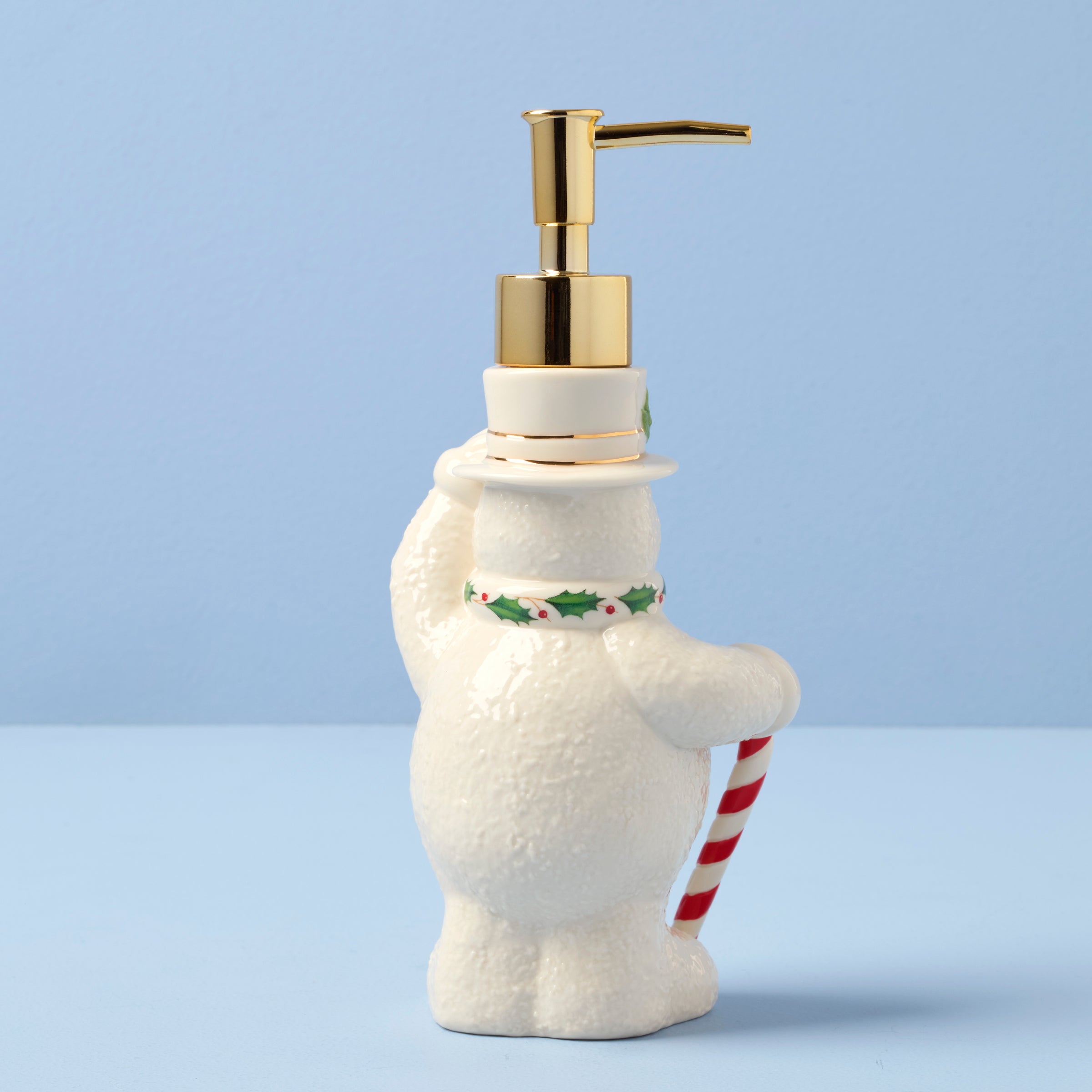 Happy Holly Days Snowman Soap Dispenser - Image 2