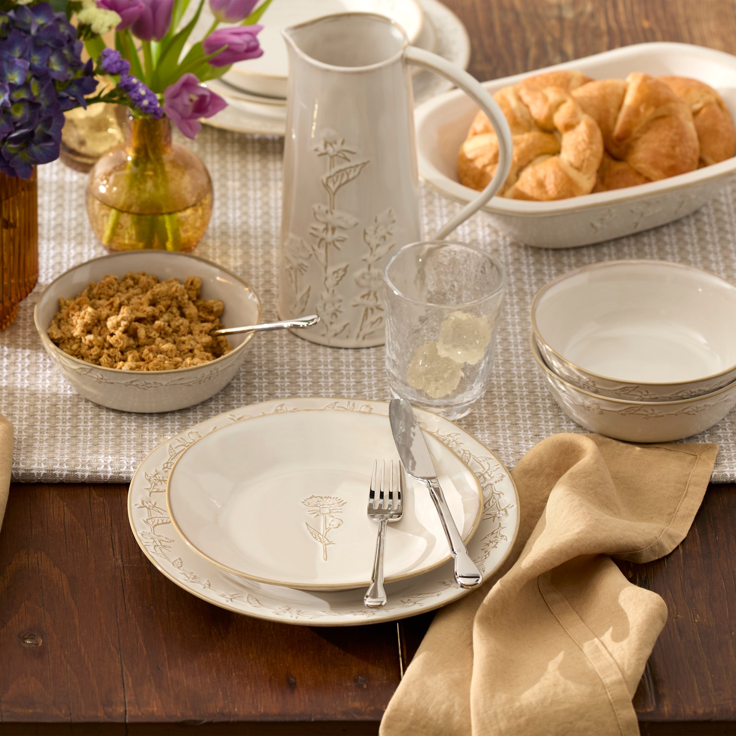 Homespun 12-Piece Dinnerware Set - Image 10