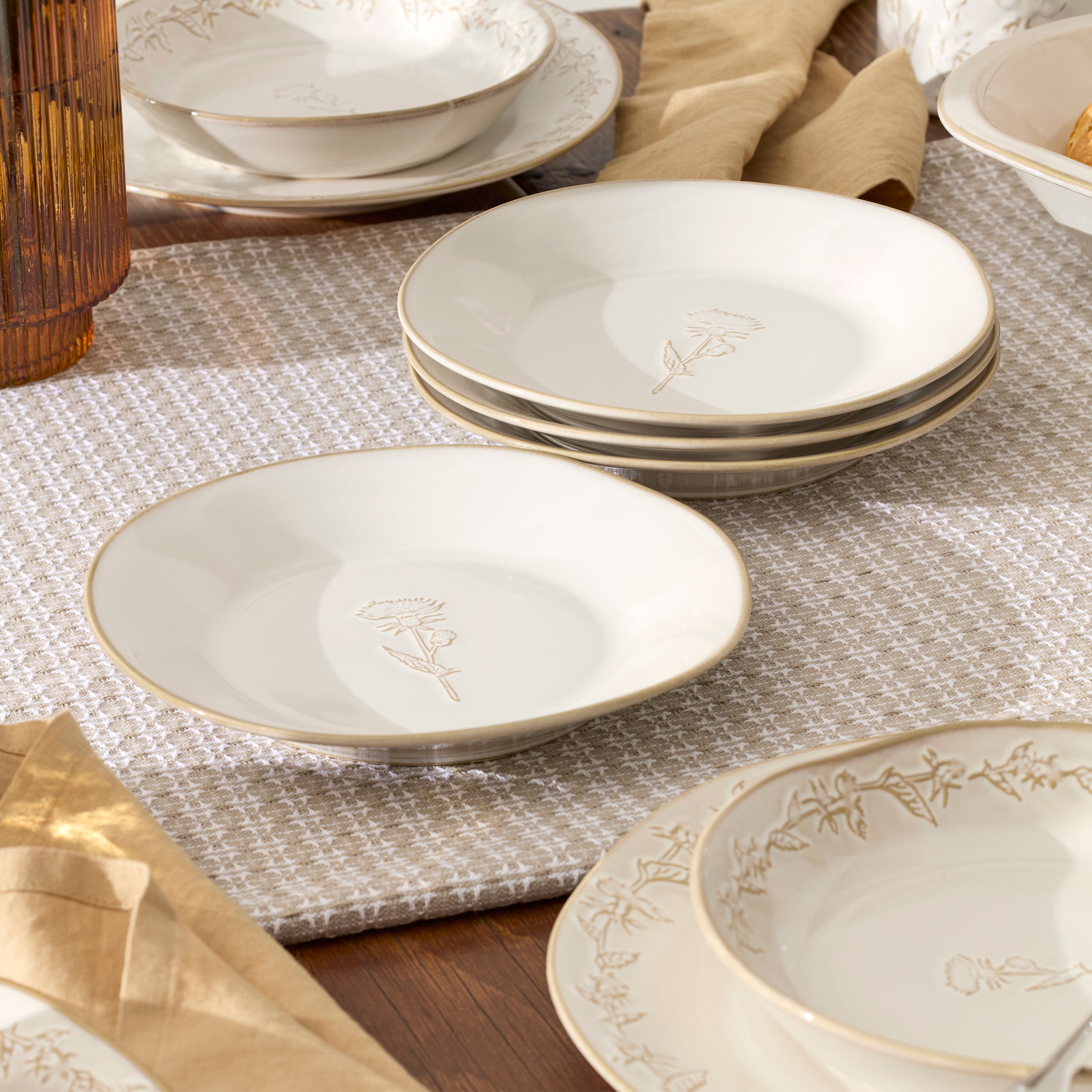 Homespun 12-Piece Dinnerware Set - Image 11