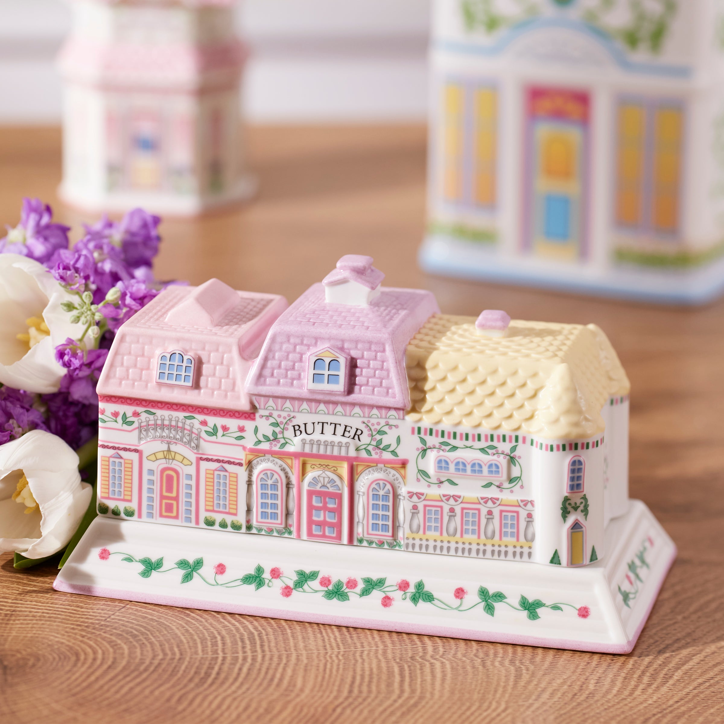 Lenox Spice Village Covered Butter Dish - Image 4