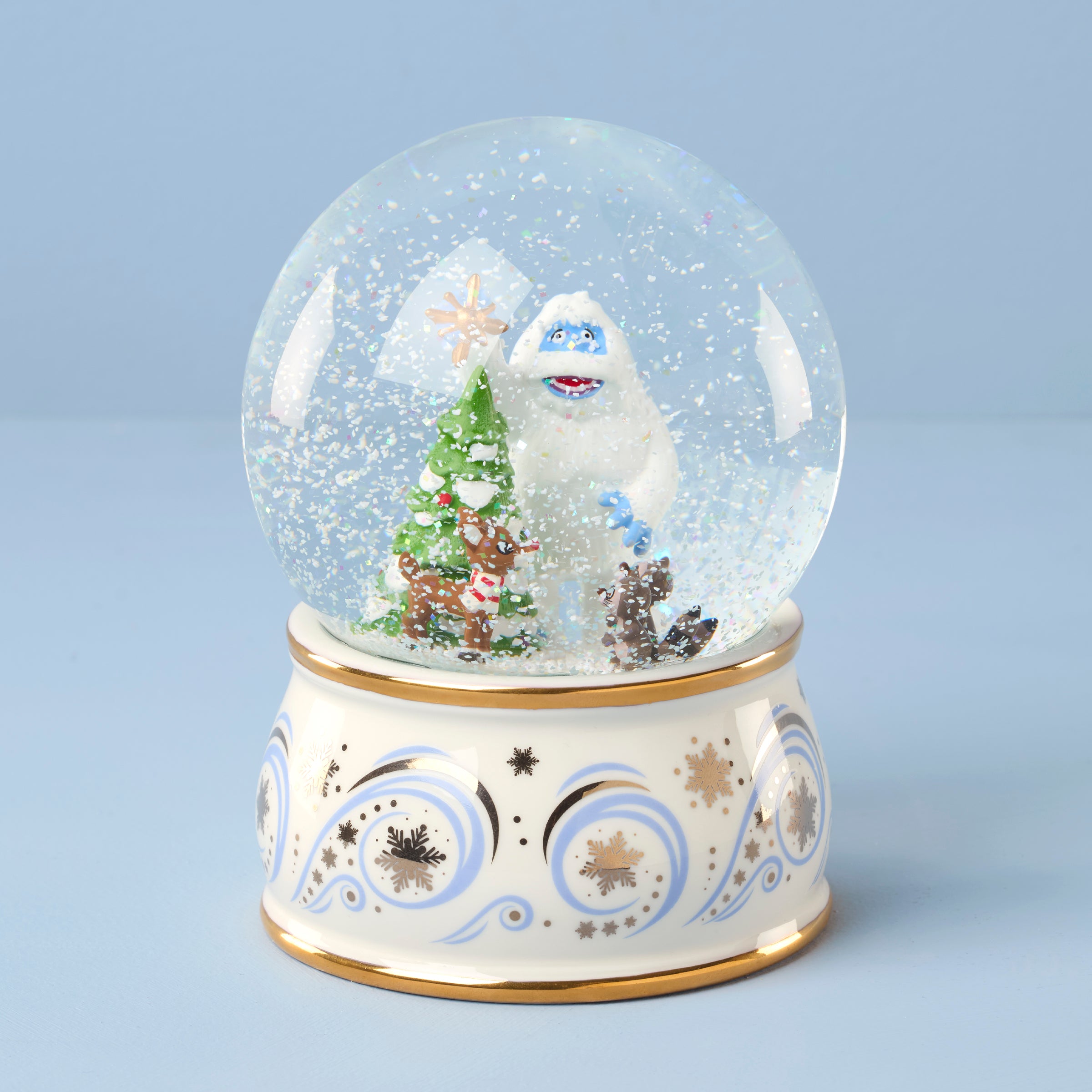 Rudolph and Bumble Snow Globe - Image 3