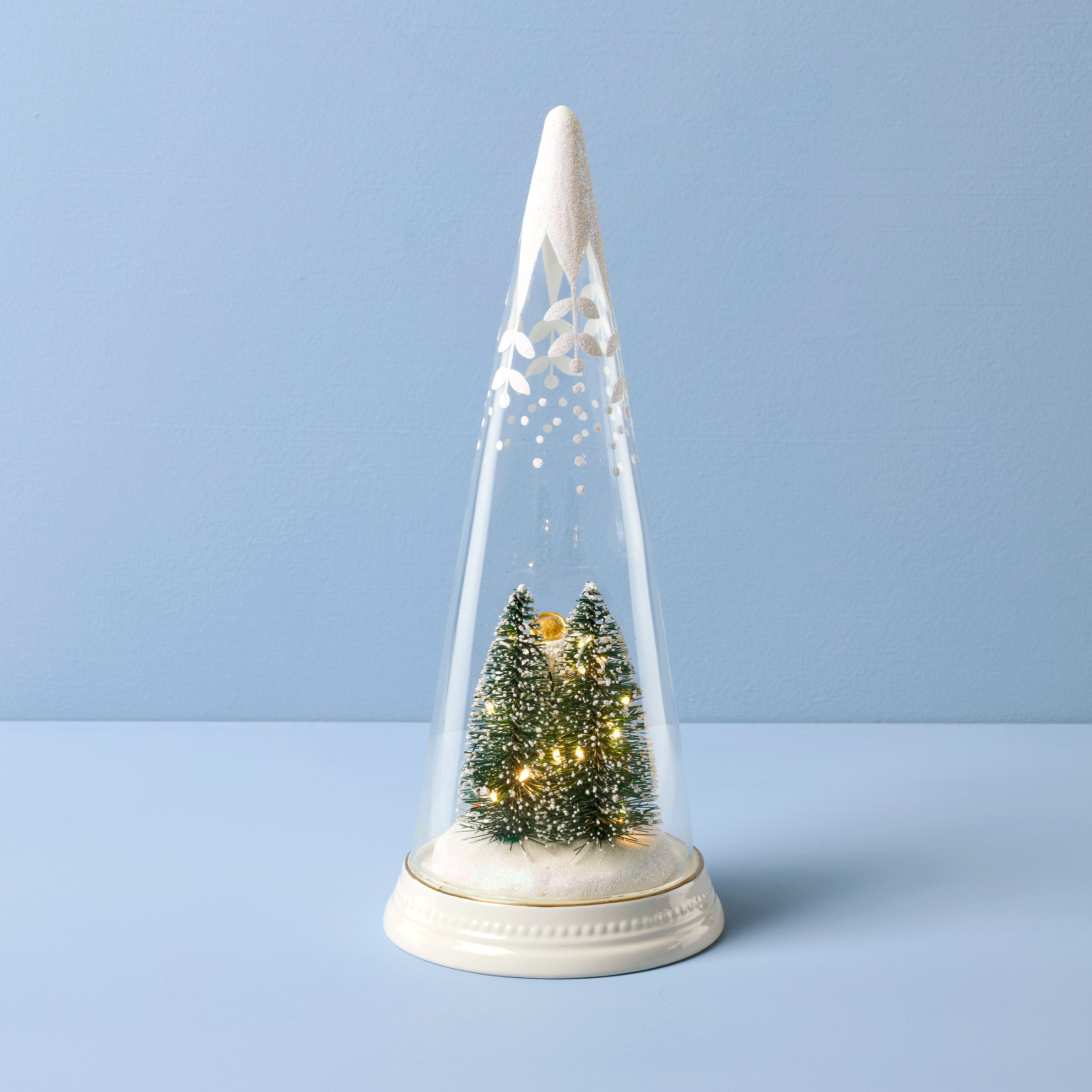 Merry & Magical Glass Lit Scene Angel - Image 3