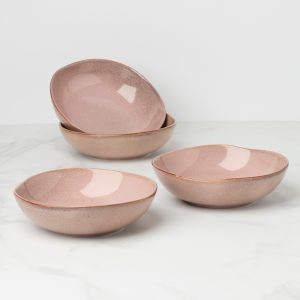 Organic Shades Clay Pasta Bowls. Set of 4