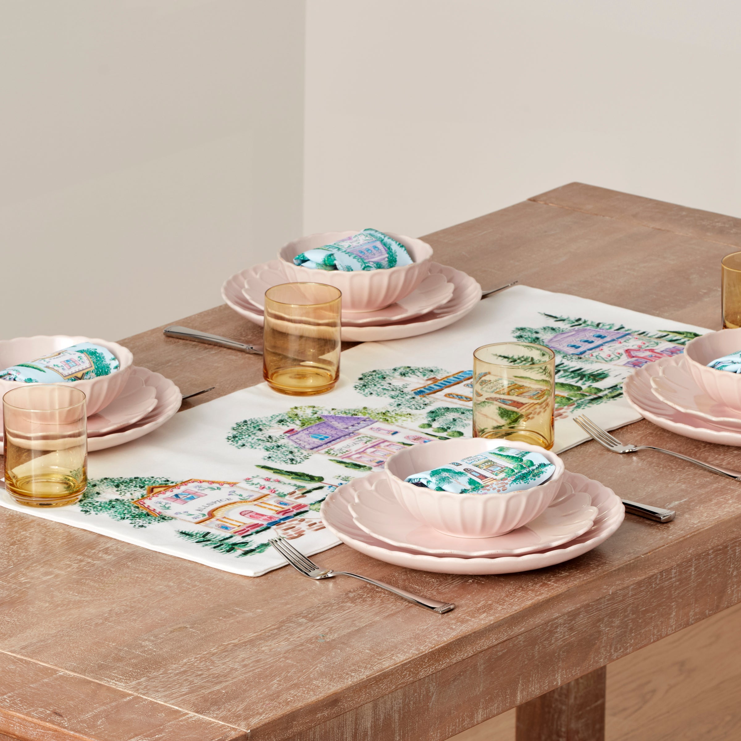 Lenox Spice Village 14x36 Centerpiece Table Runner