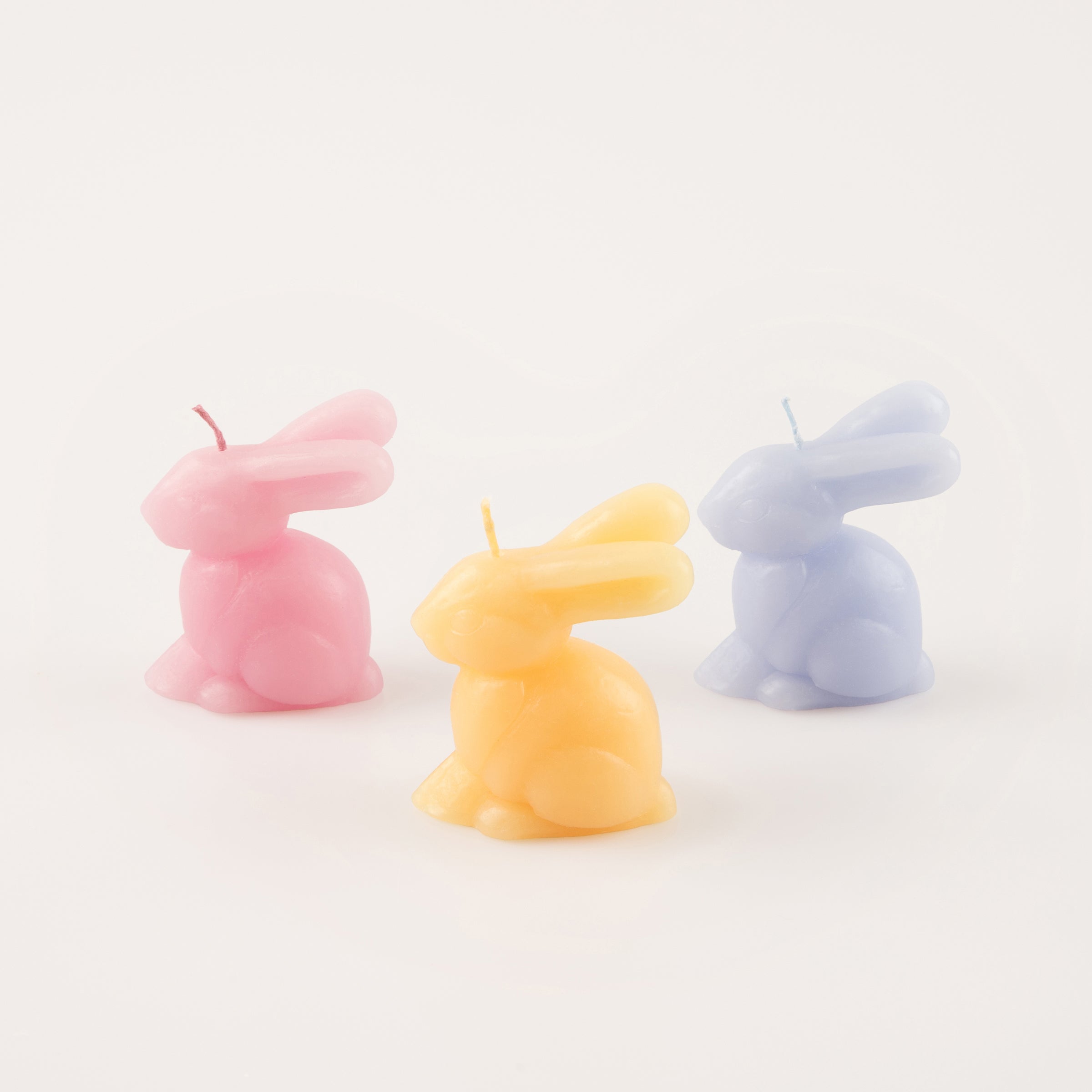 Mini Rainbow Bunny Candles. Set of 6 - Image 10
