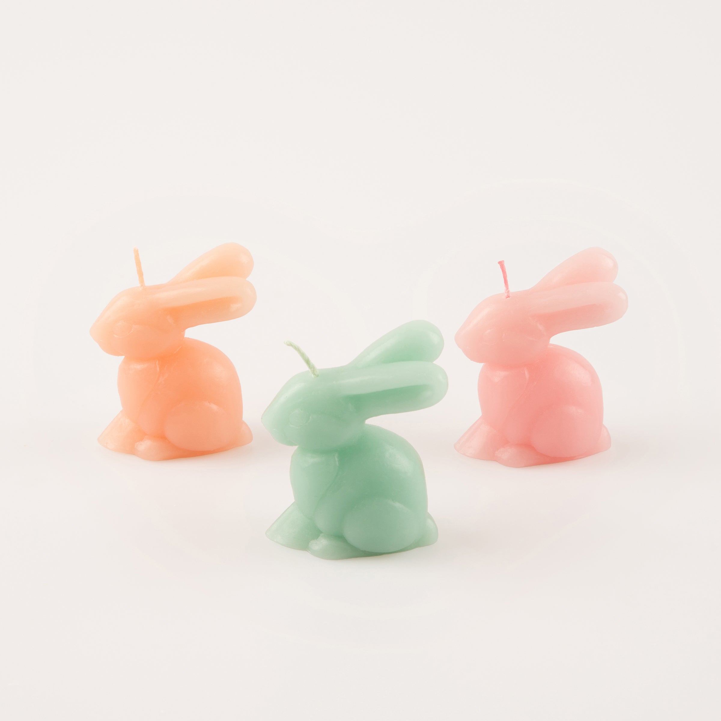 Mini Rainbow Bunny Candles. Set of 6 - Image 11