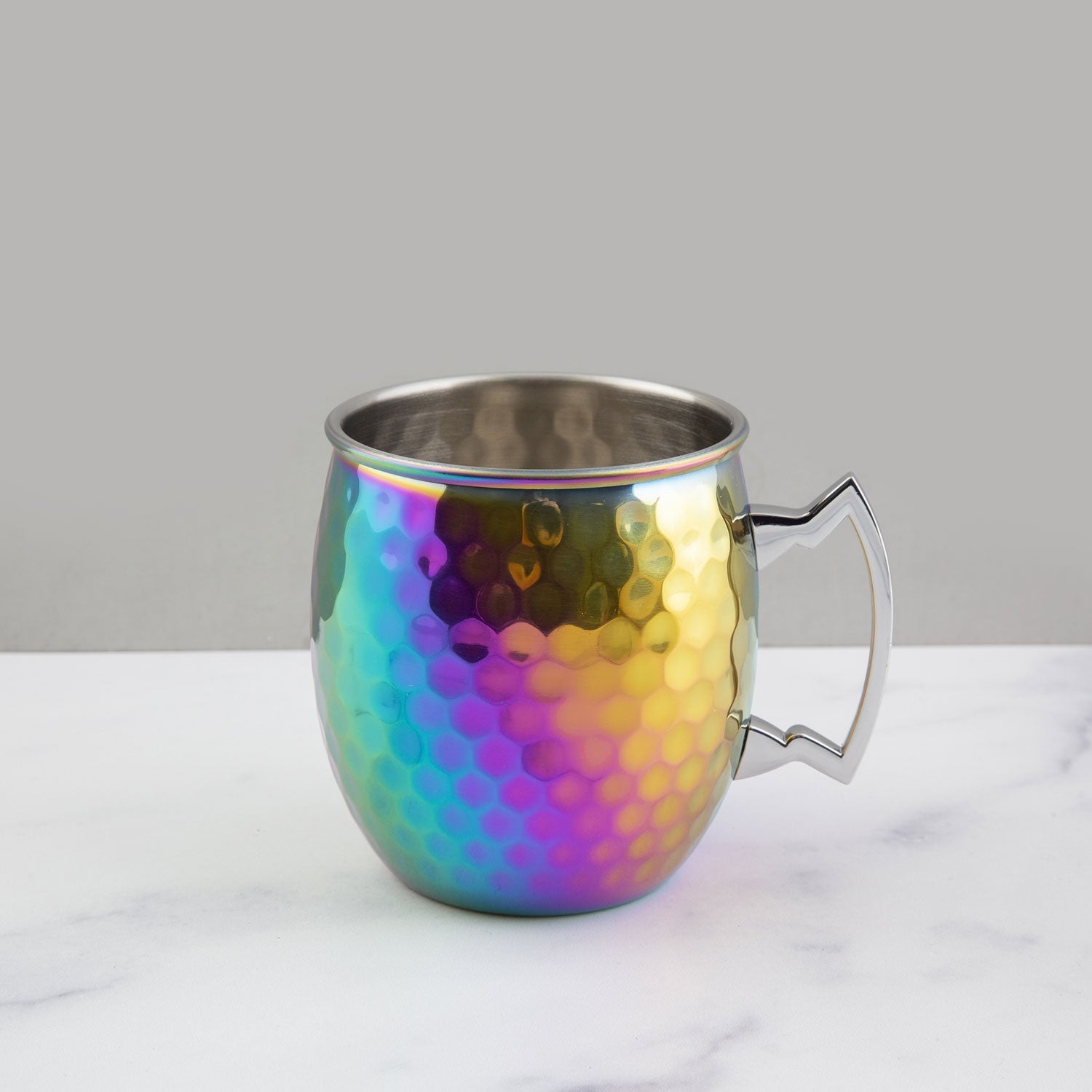 Hammered Rainbow Moscow Mule Mugs. Set of 4 - Image 2