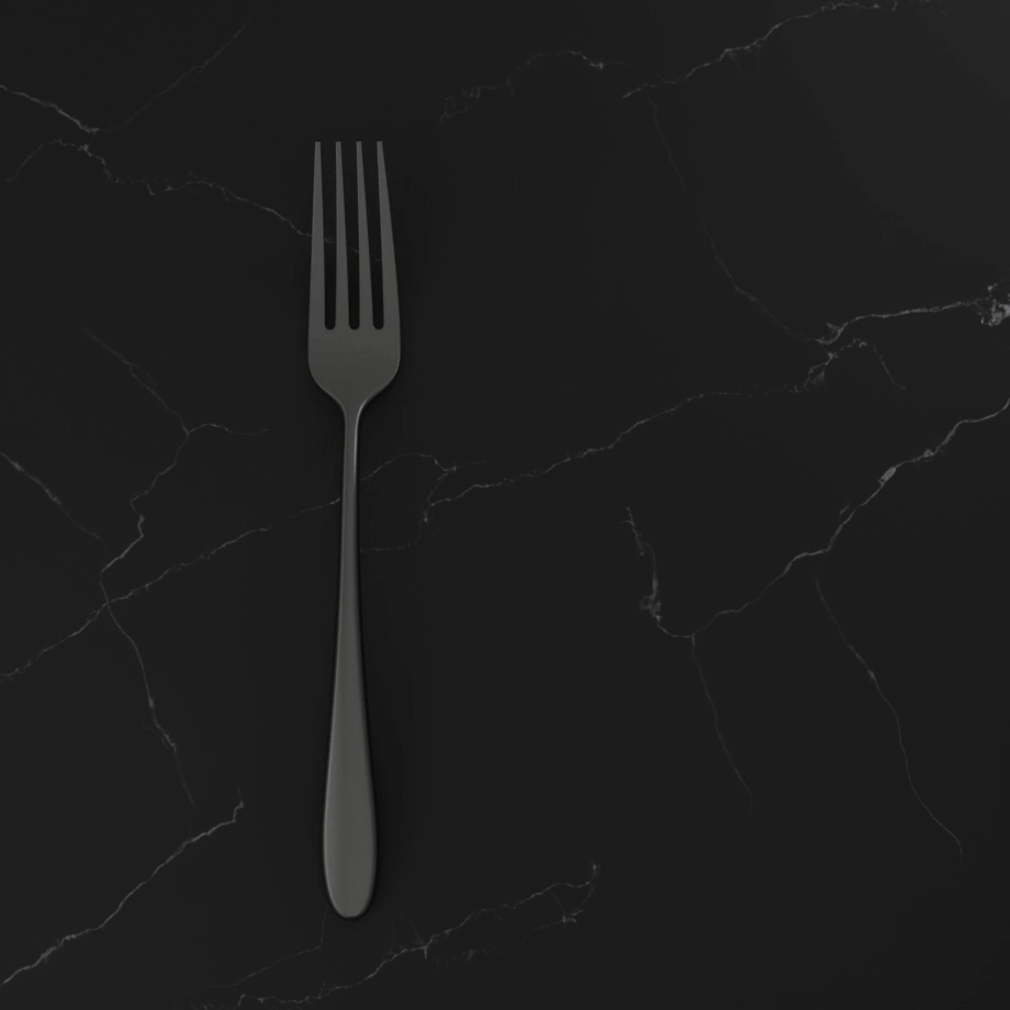 Poet Black Satin 20-Piece Flatware Set - Image 2